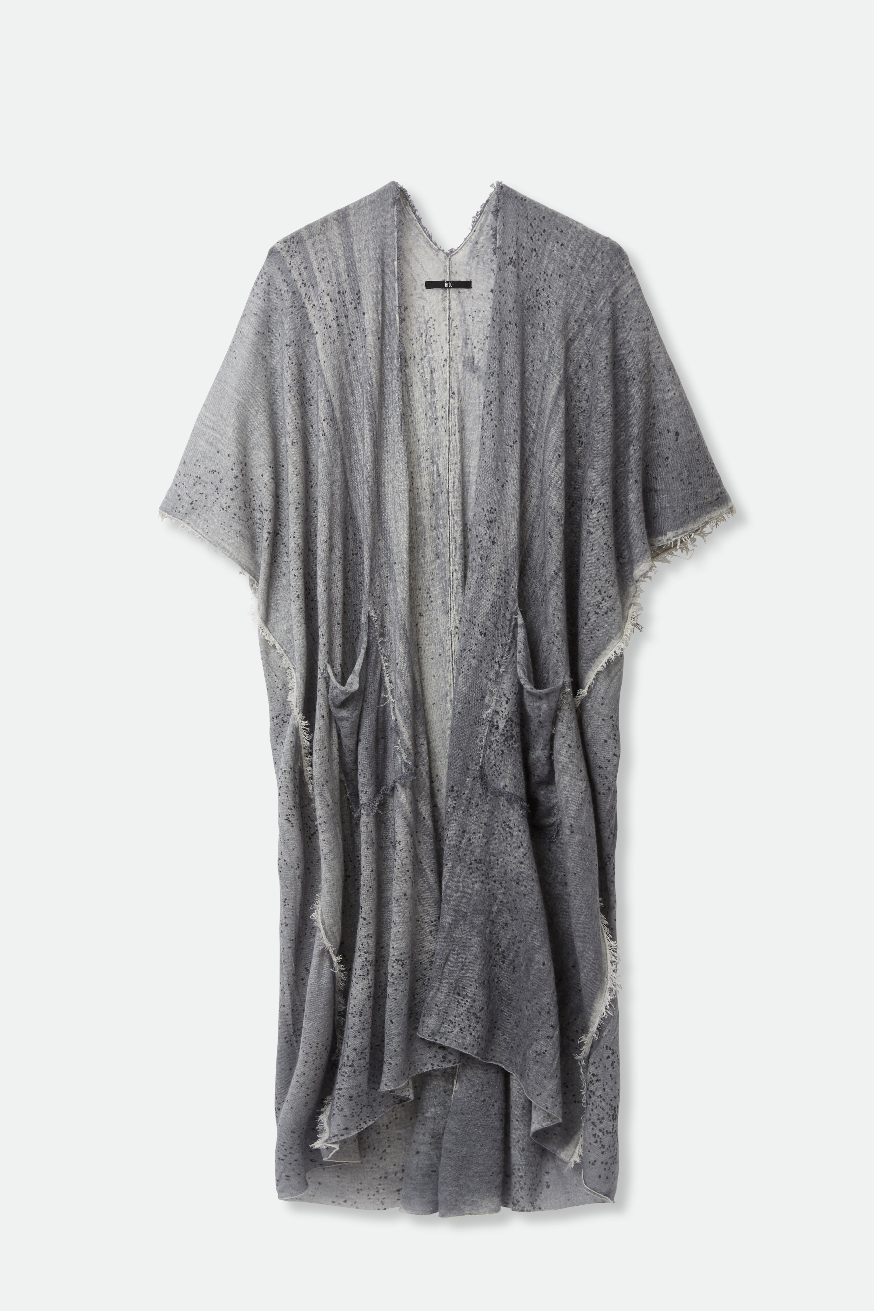 PATNA CARDIGAN IN HAND-DYED CASHMERE GREY - Jarbo