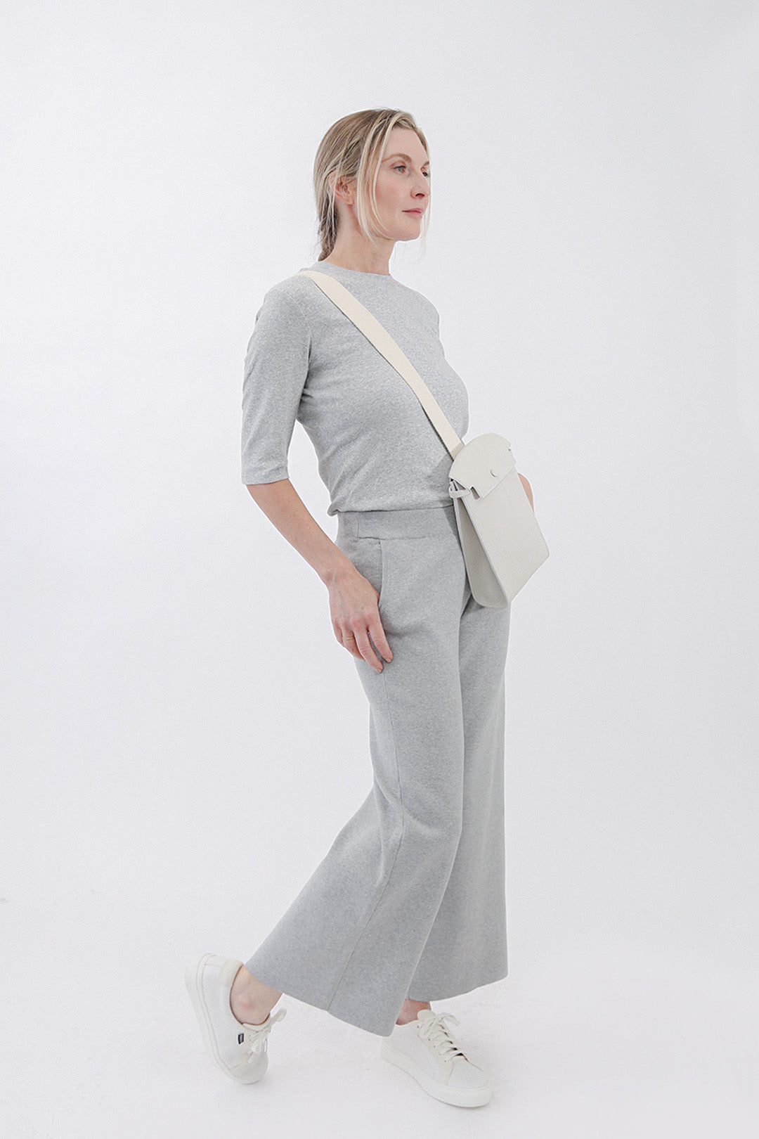 PAYTON WIDE LEG CROP PANT IN KNIT PIMA COTTON - Jarbo