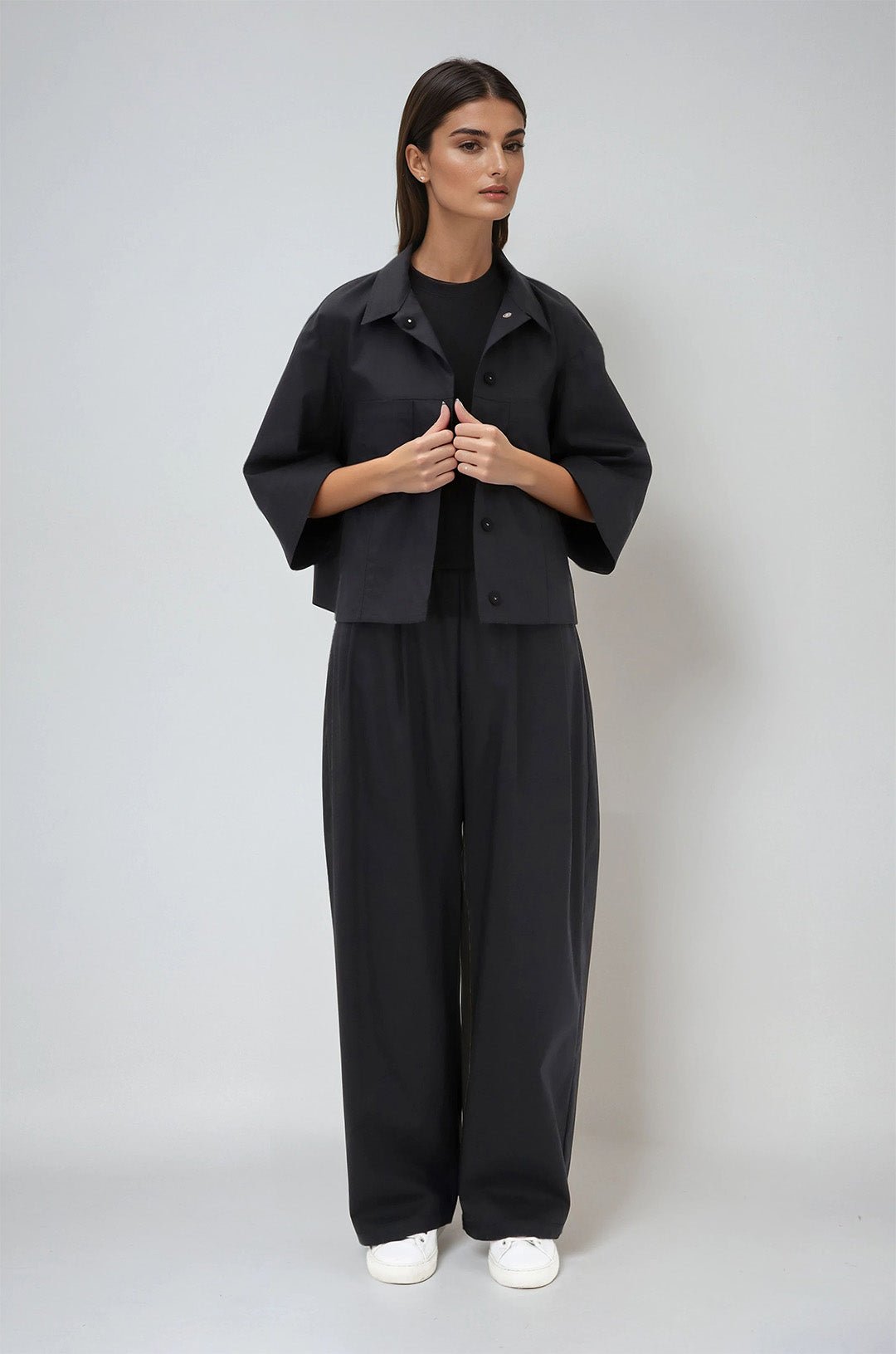 PIERIETTA FULL LEG PANT IN ITALIAN COTTON - Jarbo