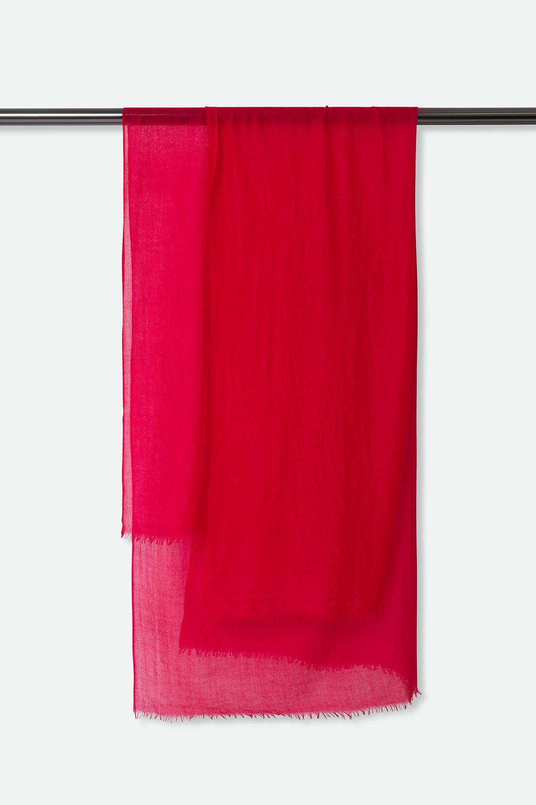 PINK RASPBERRY LIGHTWEIGHT SCARF IN HAND DYED CASHMERE - Jarbo