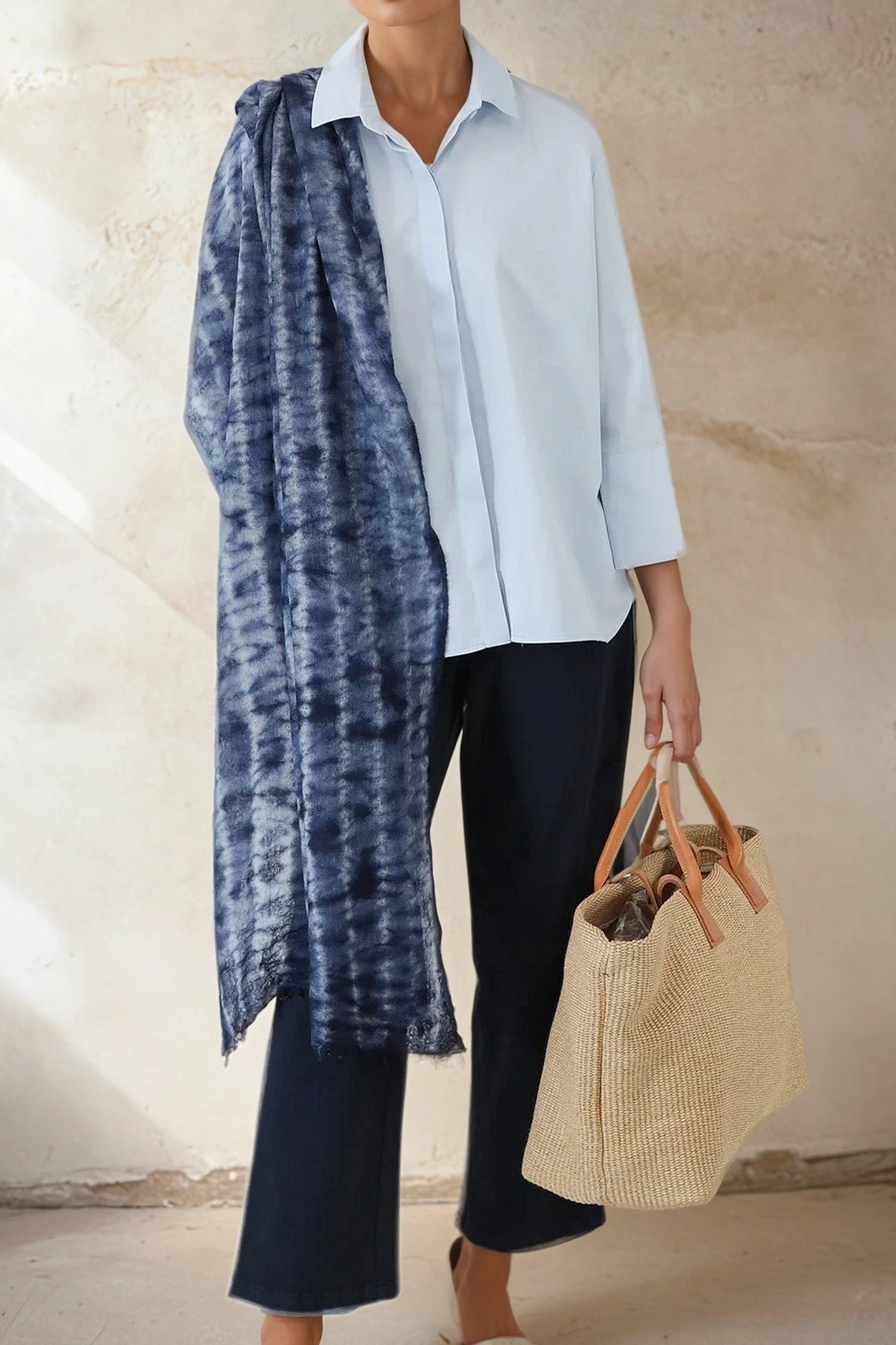 PRATO PANT IN ITALIAN COTTON STRETCH DENIM - Jarbo