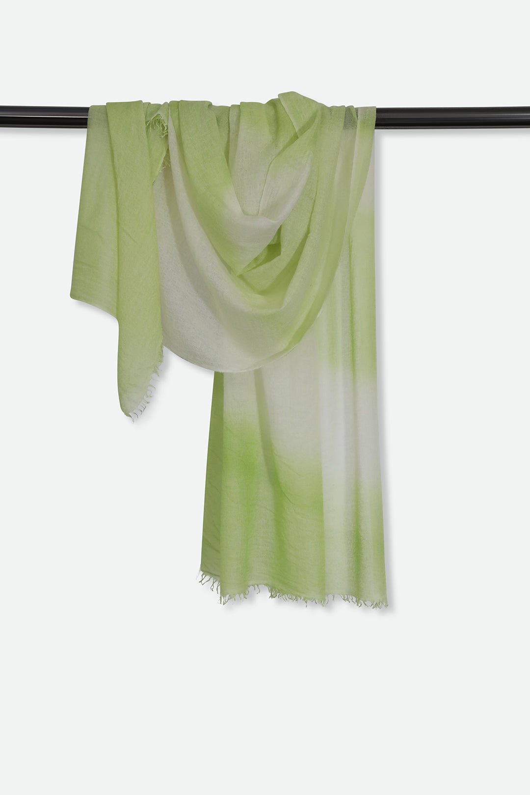 PRIMAVERA GREEN SCARF IN HAND DYED CASHMERE - Jarbo