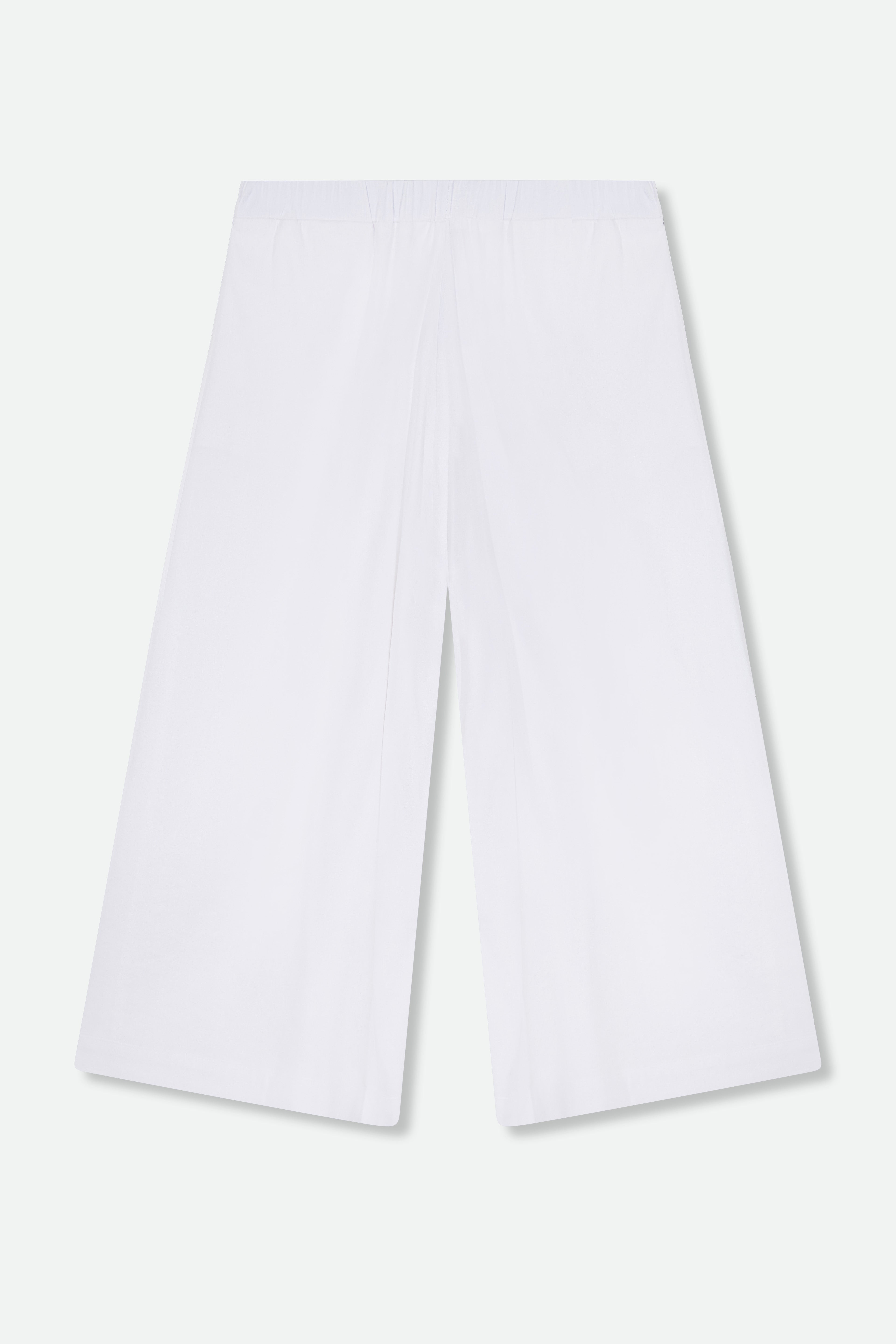 PRISMA CROPPED WIDE LEG IN ITALIAN LINEN STRETCH - Jarbo