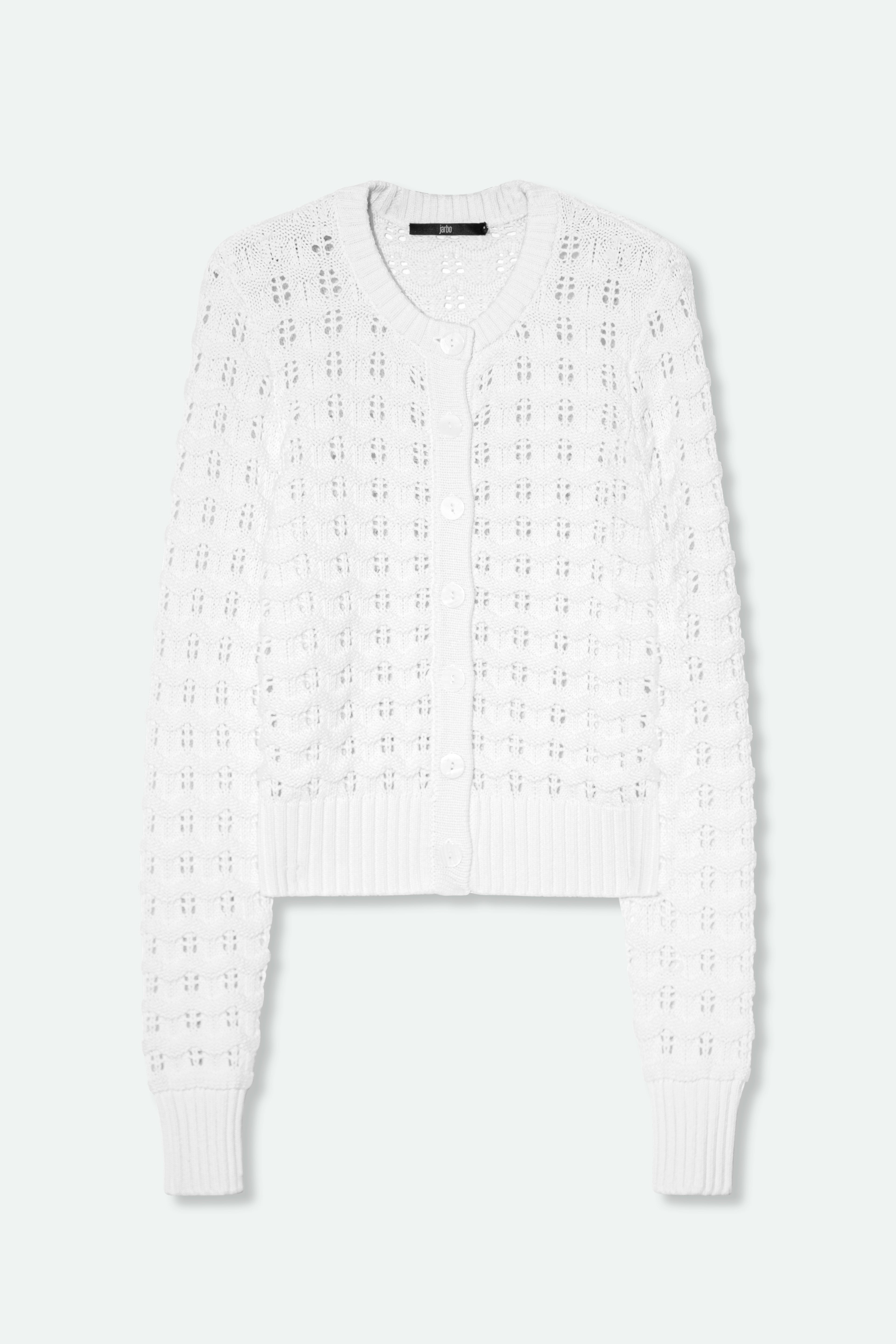 QUINN CARDIGAN IN ITALIAN COTTON KNIT - Jarbo