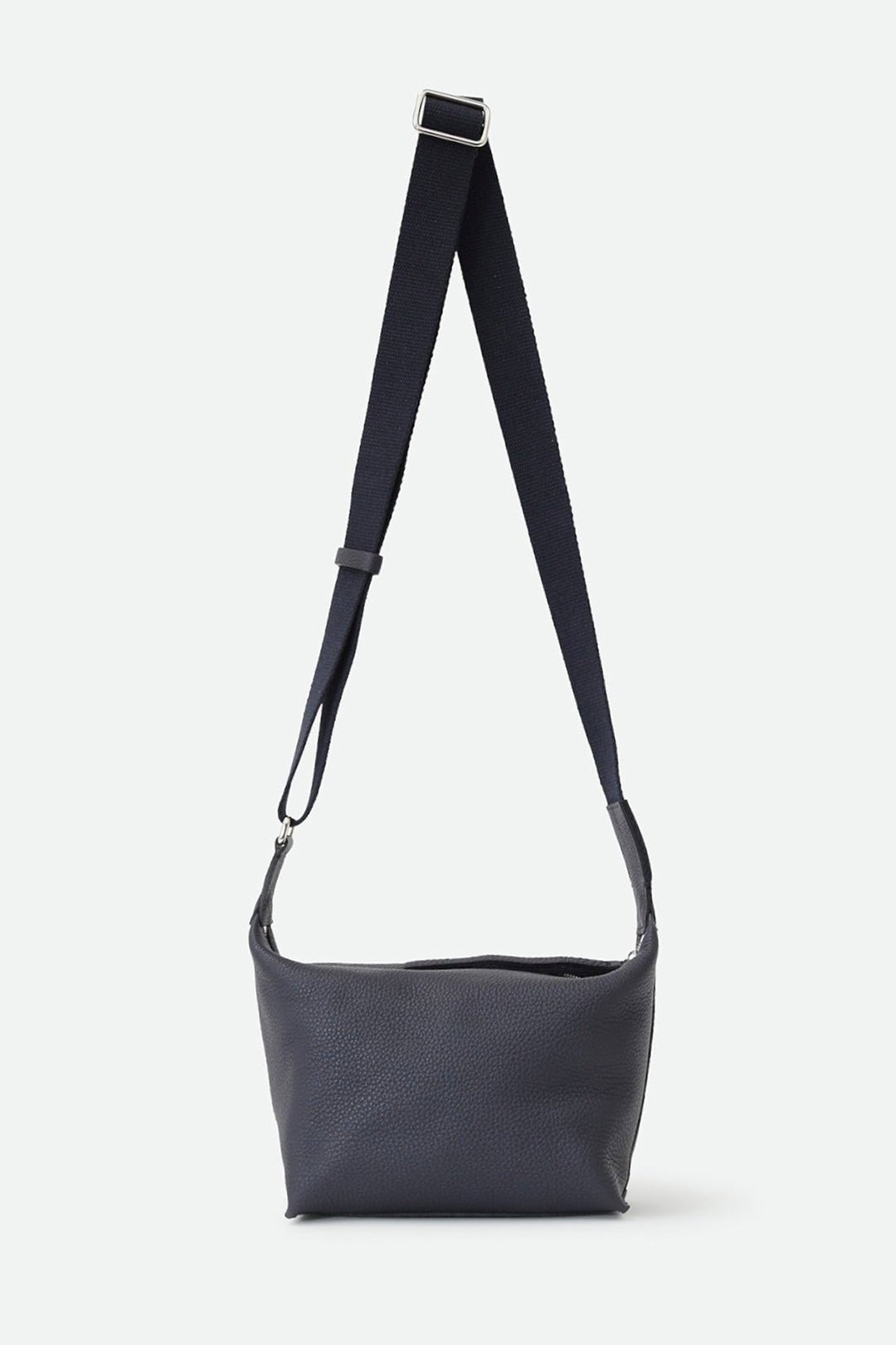 RAVELLO ITALIAN LEATHER HANDBAG IN NAVY - Jarbo