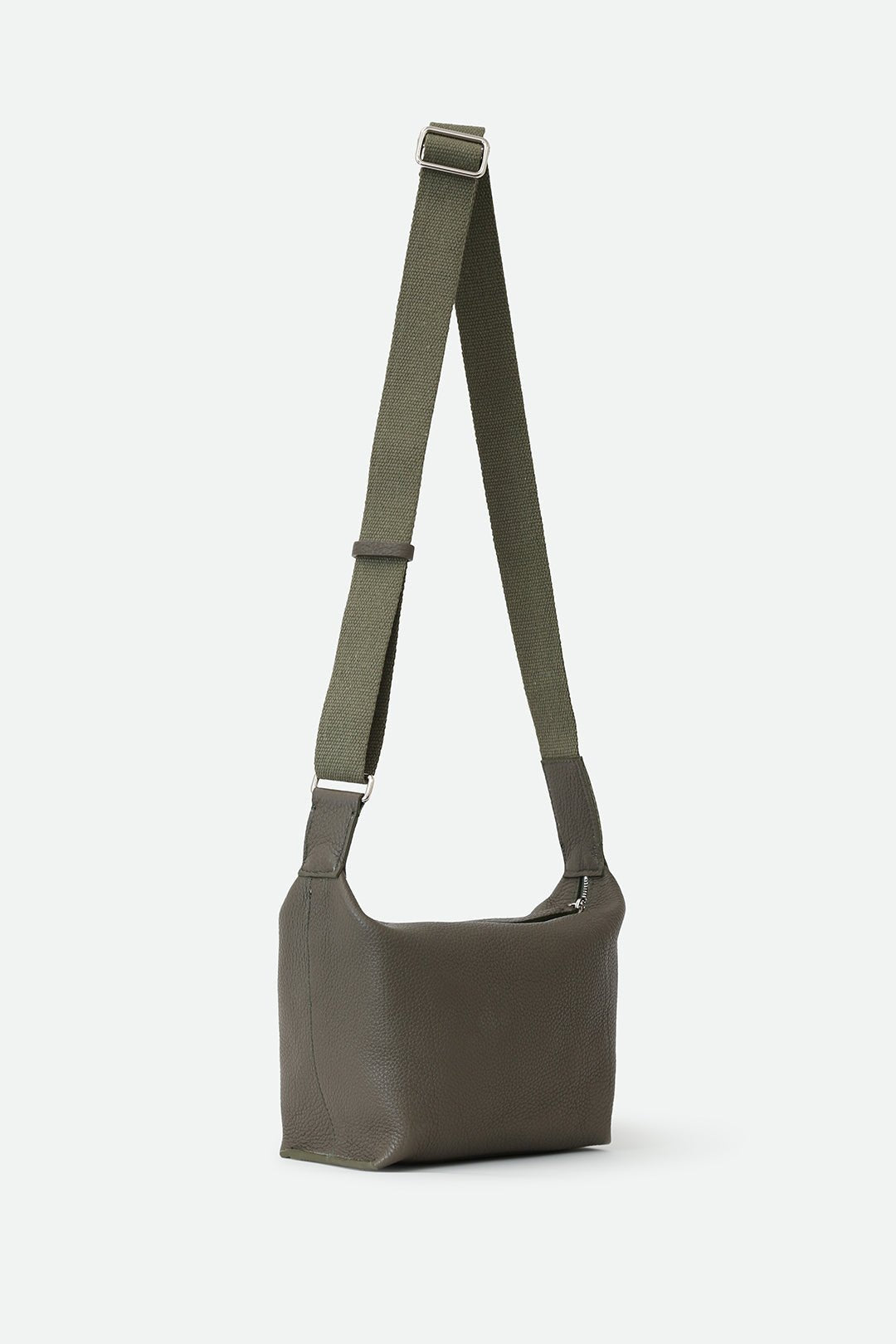 RAVELLO ITALIAN LEATHER HANDBAG IN OLIVE - Jarbo