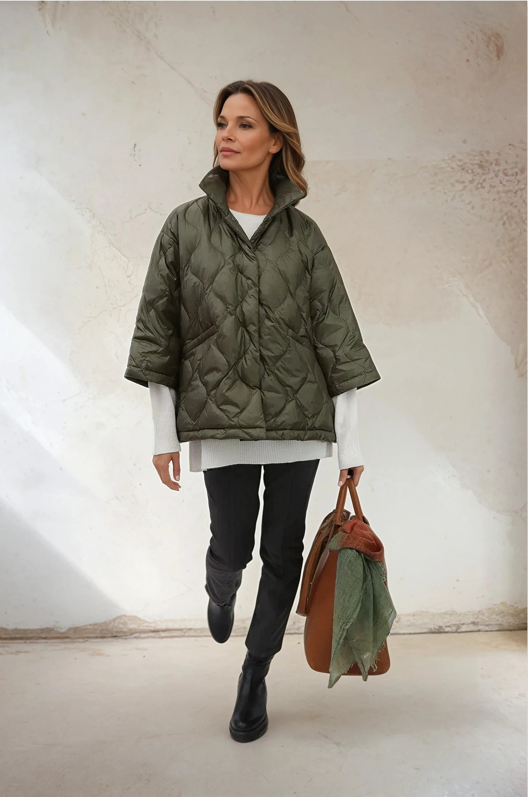 LIMITED EDITION RIMINI CROP GOOSE DOWN JACKET