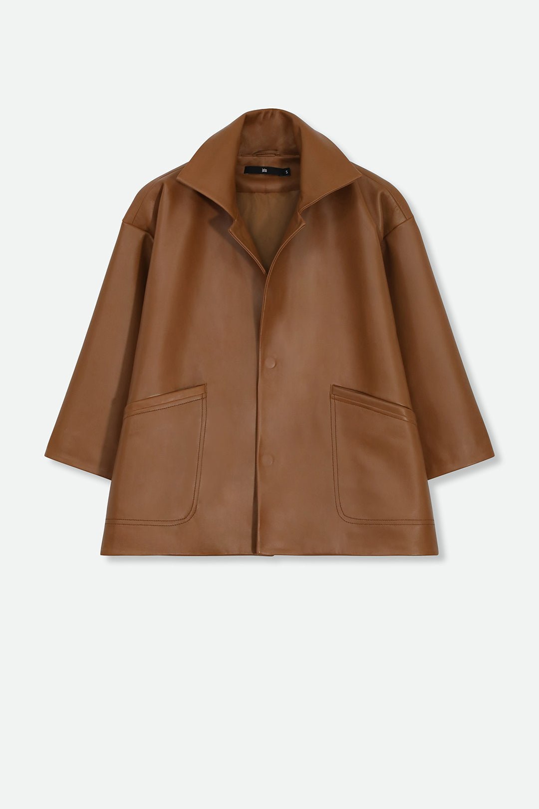 RIMINI LEATHER JACKET IN CAMEL - Jarbo