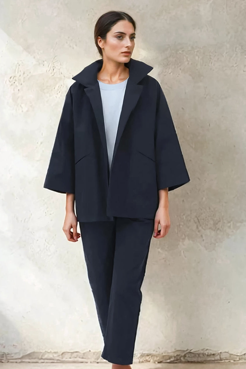 RIMINI JACKET IN ITALIAN STRETCH COTTON