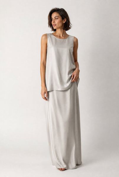 SABINA SILK TWILL TANK TOP