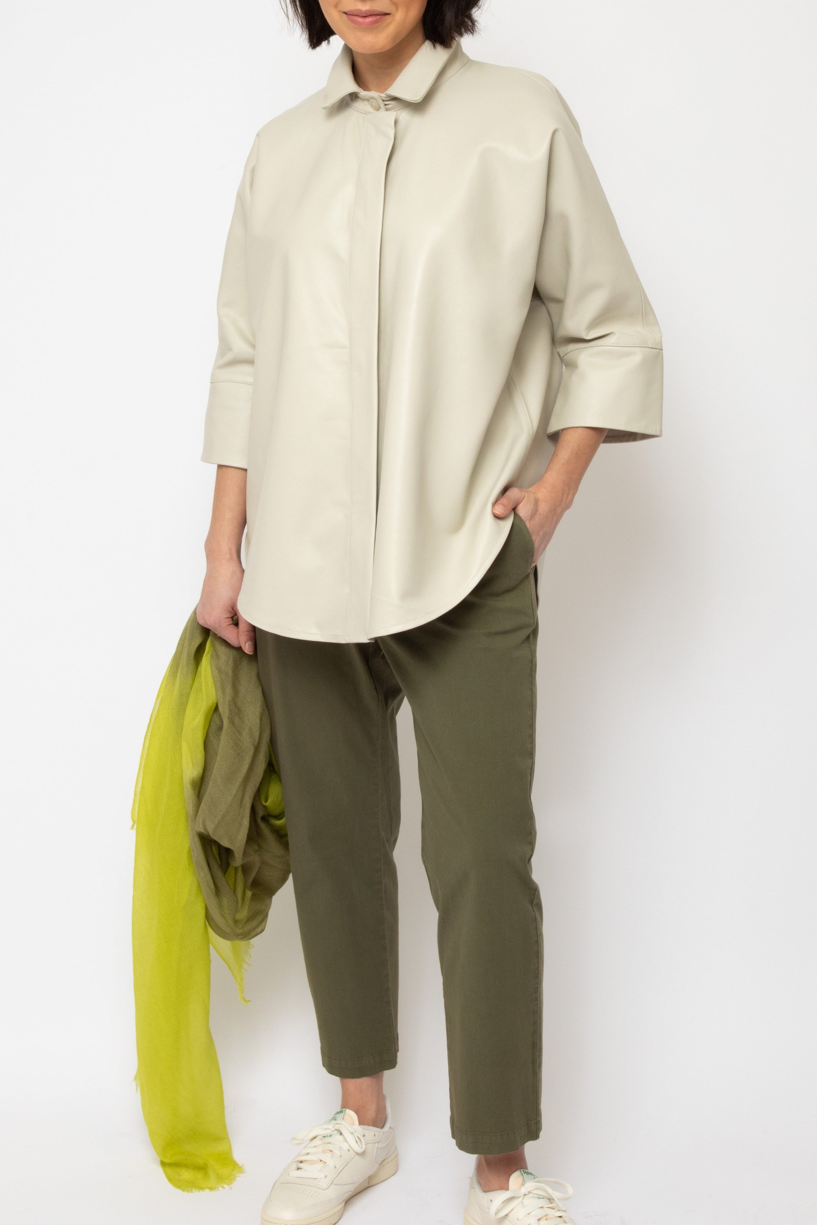 SAHANA DOLMAN IN STONE LEATHER - Jarbo