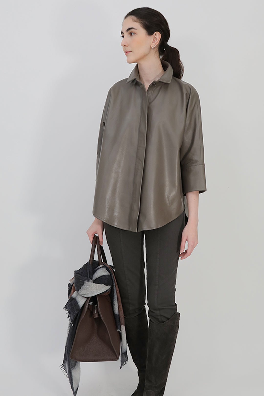 SAHANA DOLMAN LEATHER JACKET - Jarbo