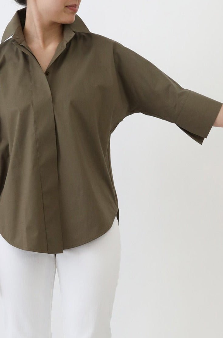 SAHANA DOLMAN SHIRT IN COTTON POPLIN - Jarbo