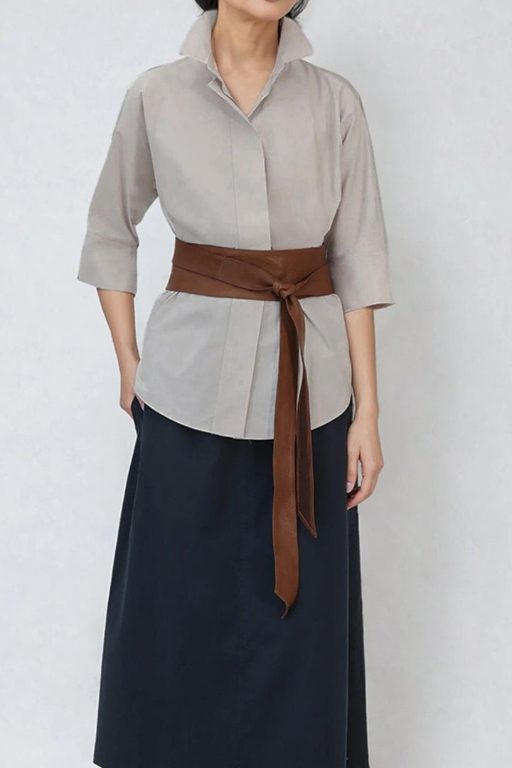 SAHANA DOLMAN SHIRT IN COTTON POPLIN - Jarbo