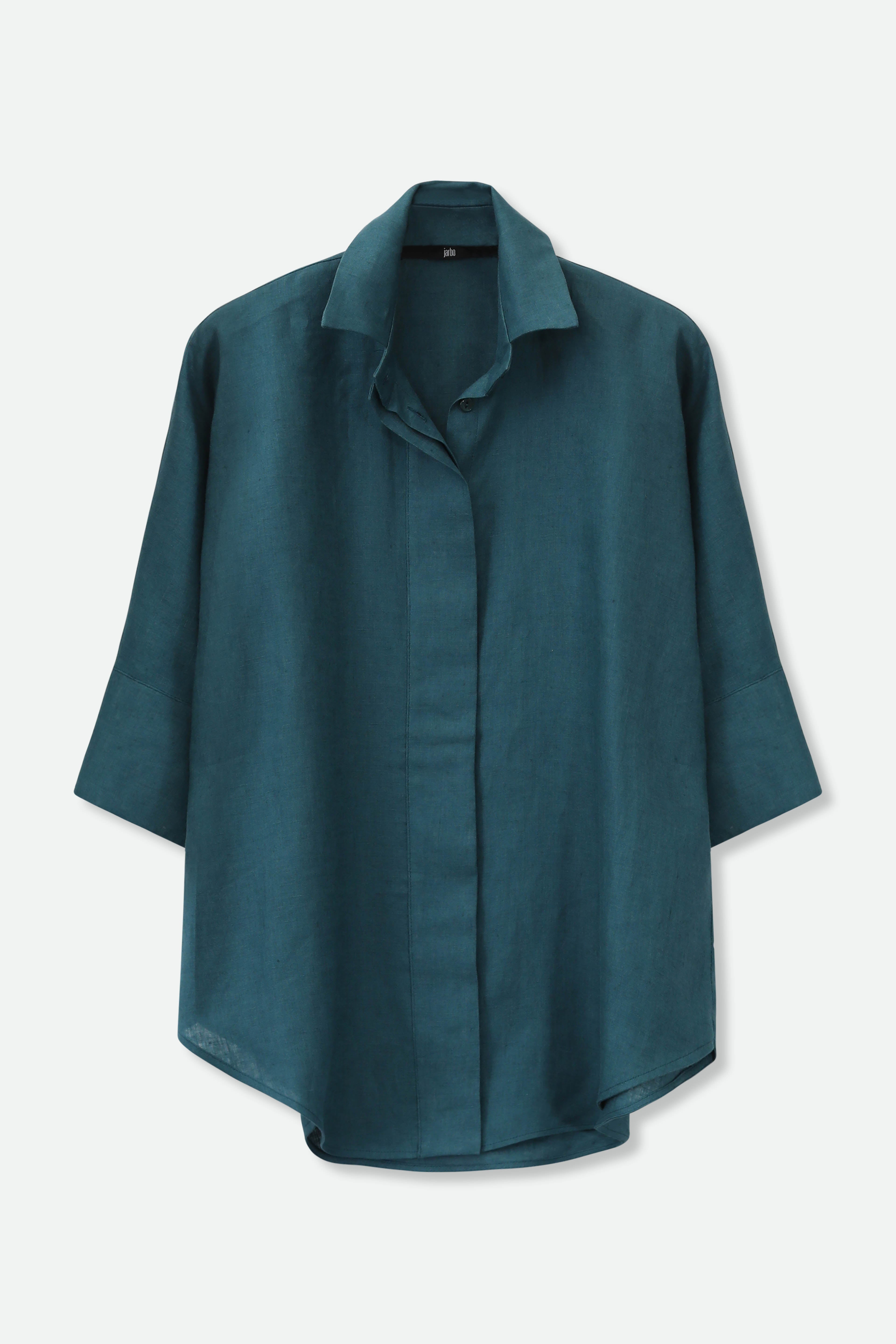 SAHANA DOLMAN SHIRT IN LINEN - Jarbo