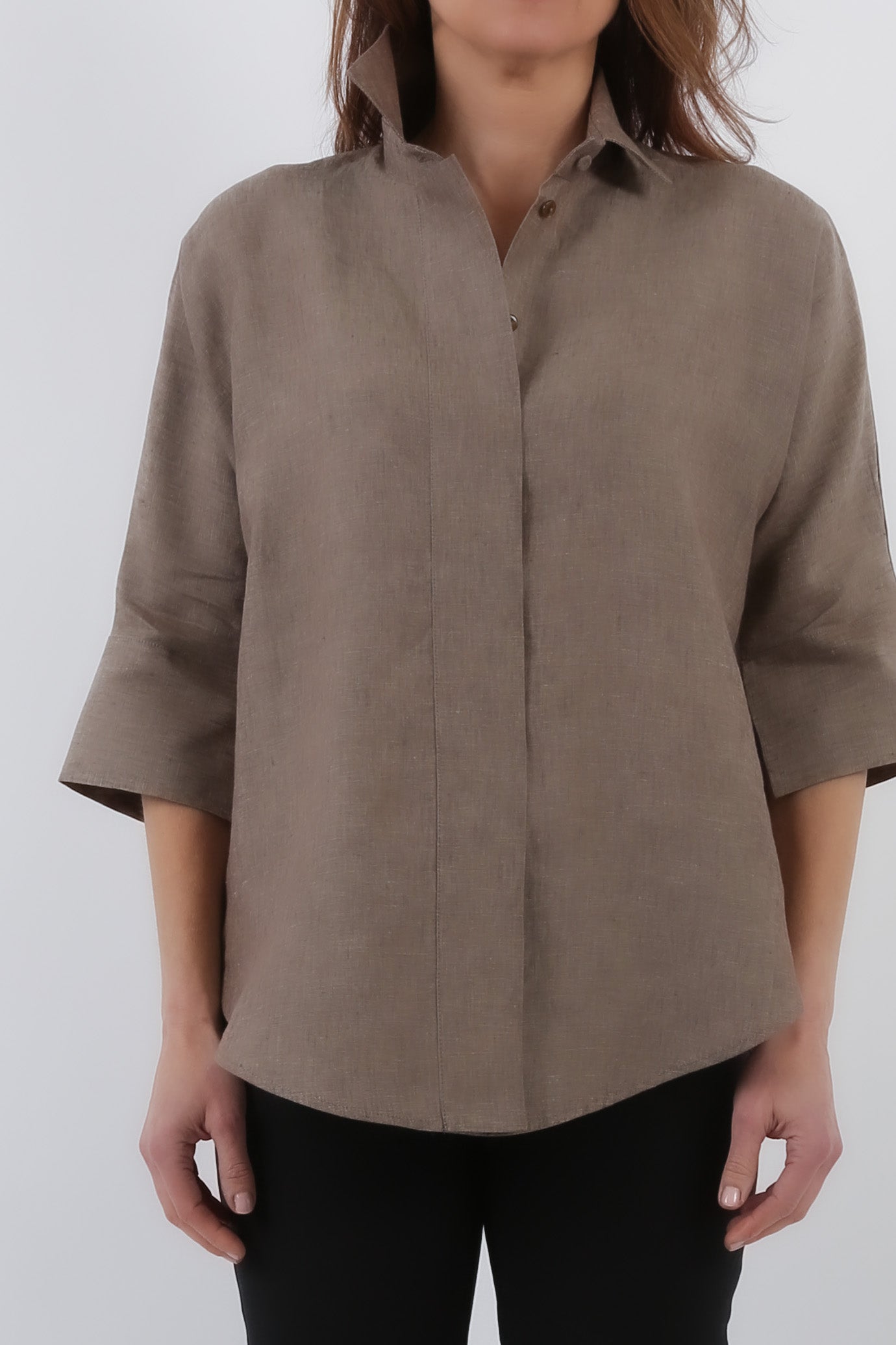 SAHANA DOLMAN SHIRT IN LINEN - Jarbo