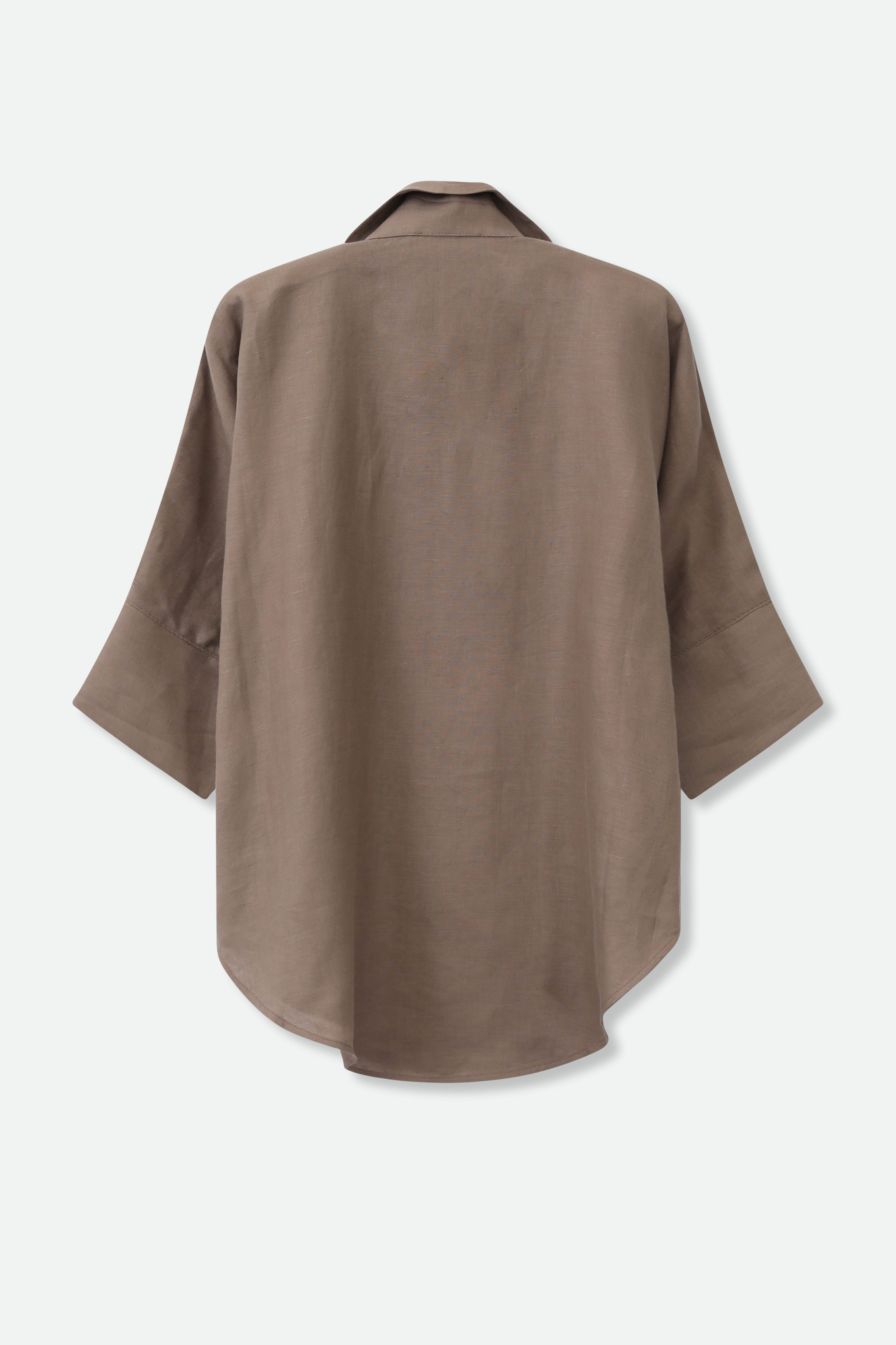 SAHANA DOLMAN SHIRT IN LINEN - Jarbo