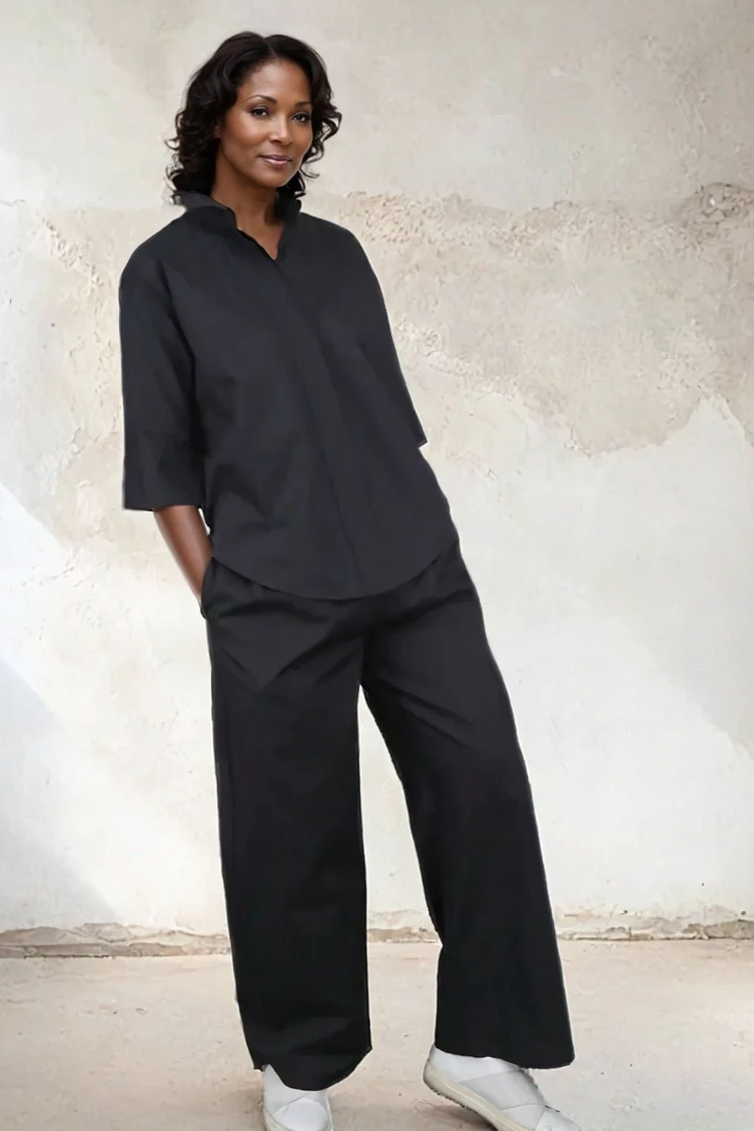 SAHANA DOLMAN SHIRT JACKET IN ITALIAN COTTON - Jarbo