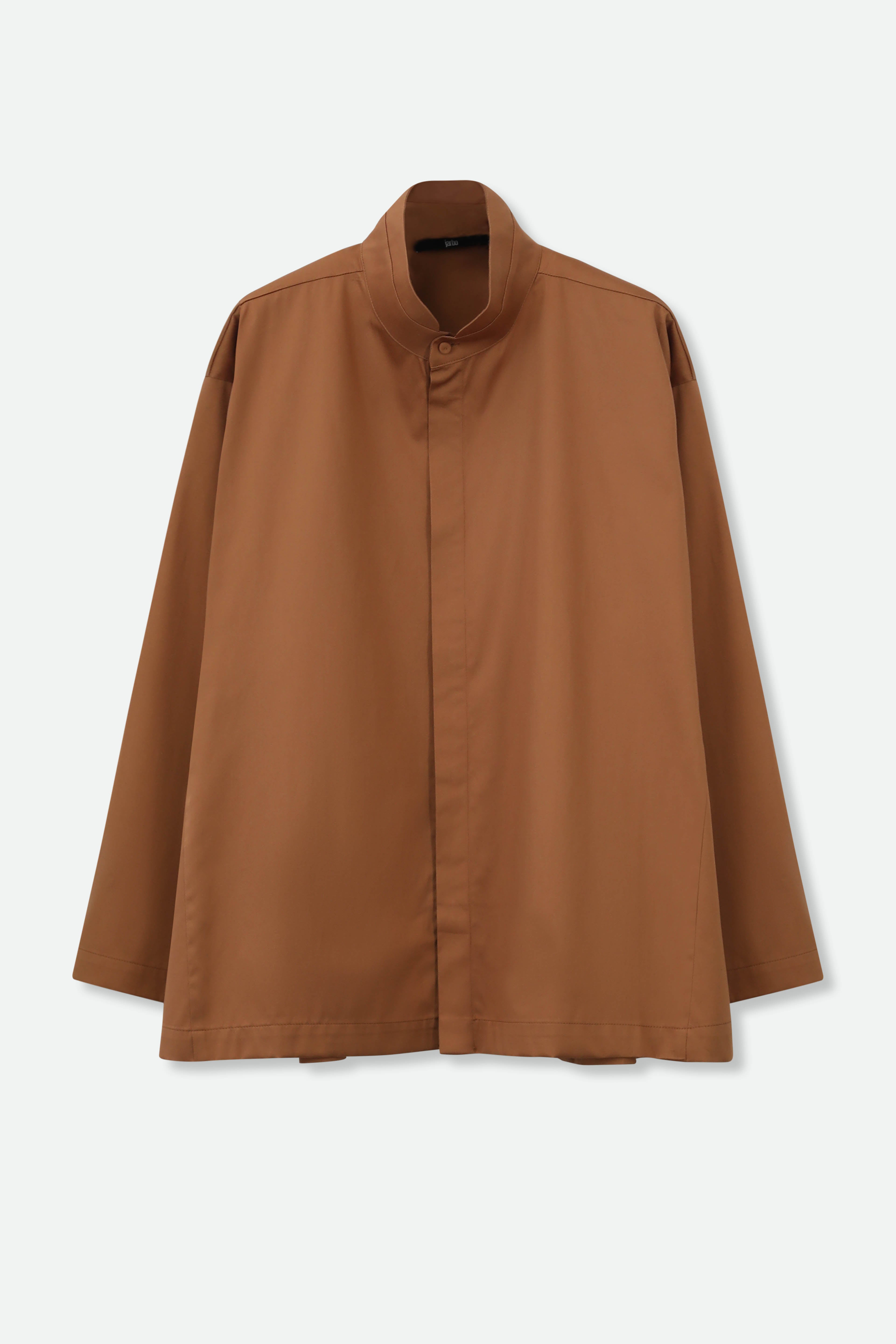 SAIGE OVERSIZE SHIRT IN ITALIAN COTTON POPLIN STRETCH - Jarbo