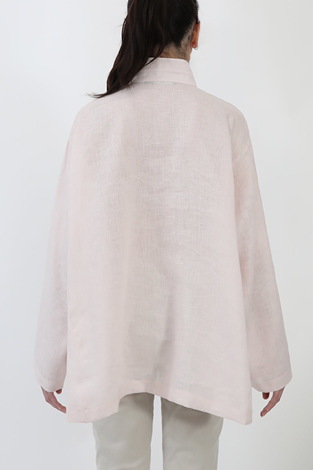 SAIGE OVERSIZE SHIRT IN ITALIAN LINEN - Jarbo