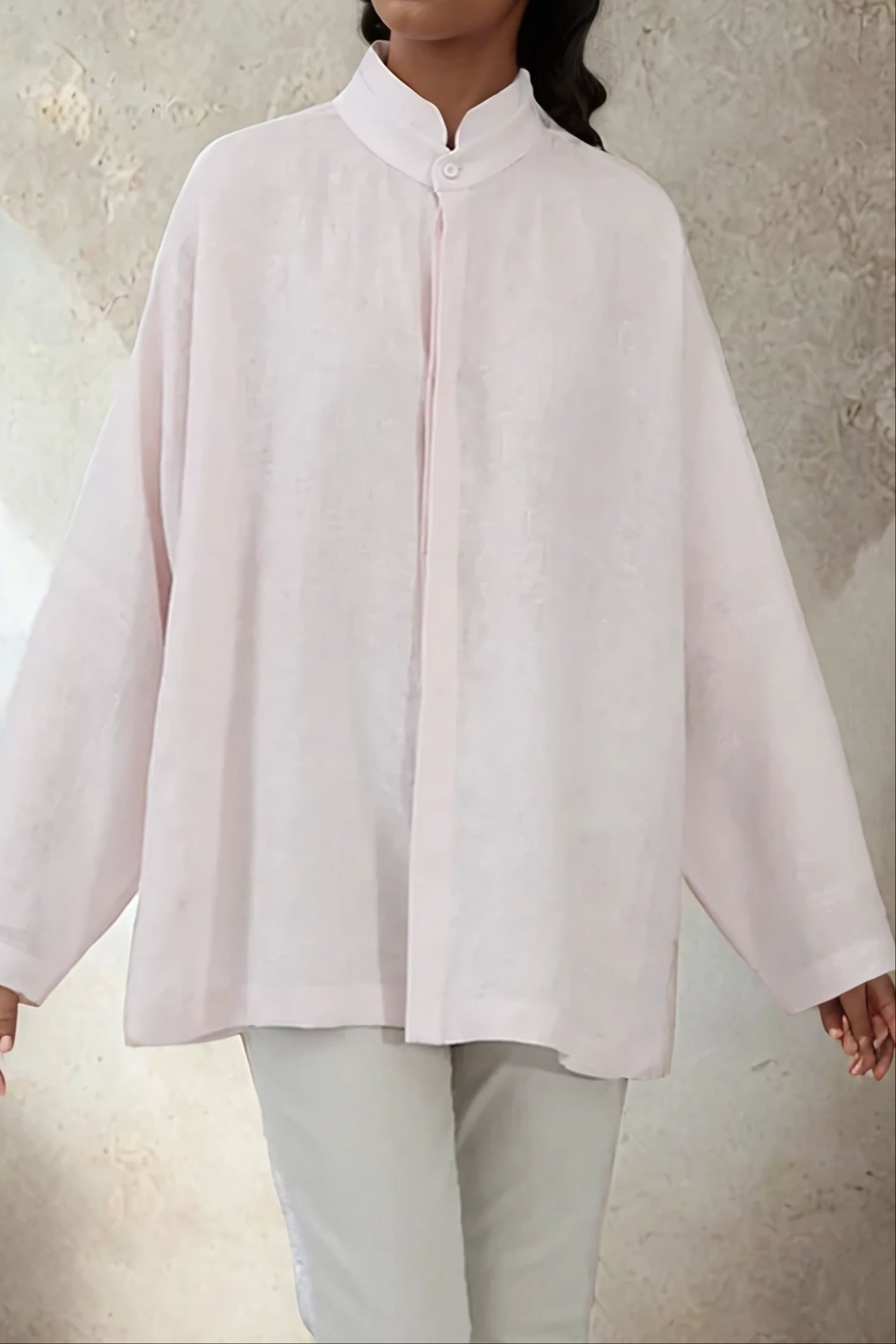 SAIGE OVERSIZE SHIRT IN ITALIAN LINEN - Jarbo