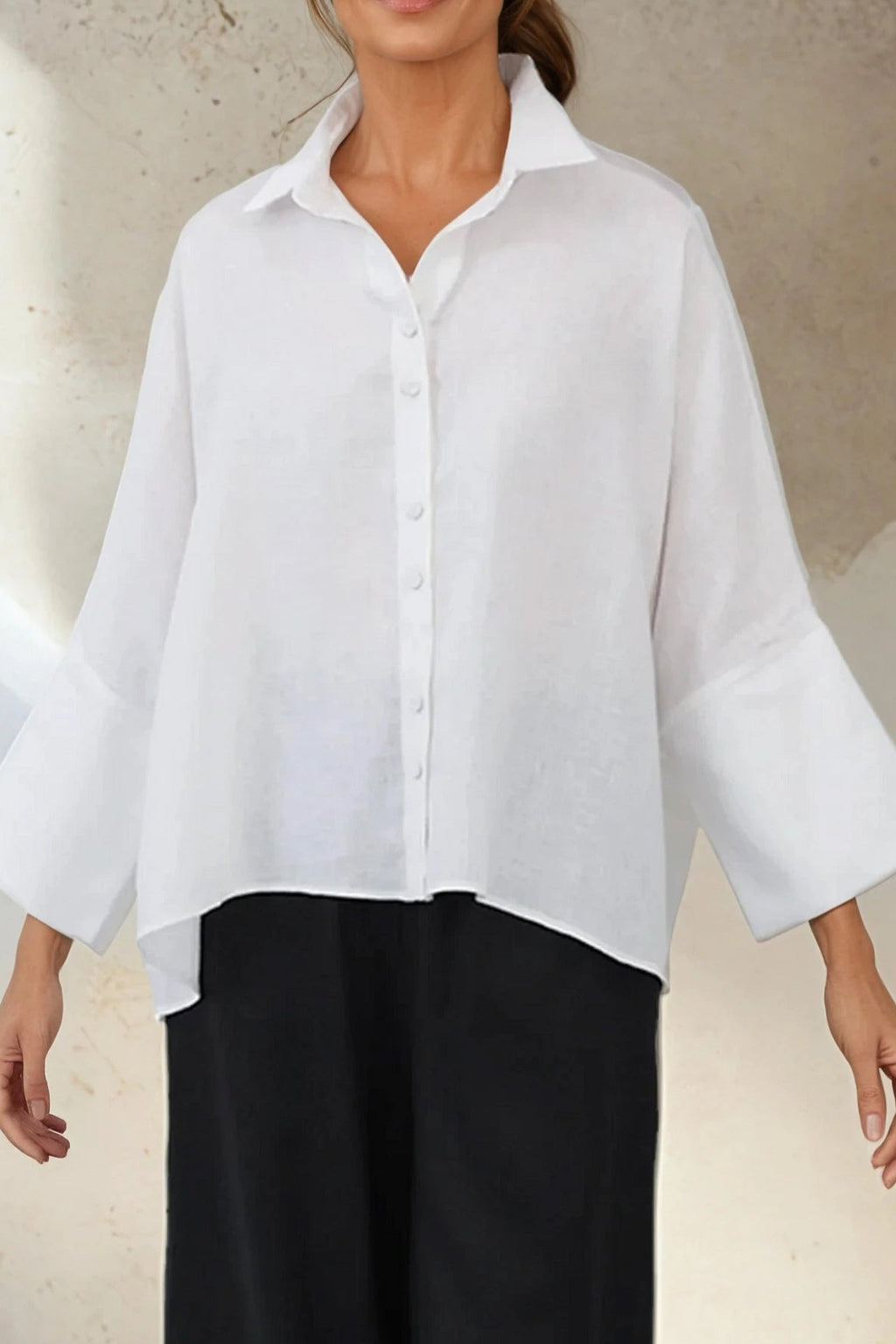 SAIL SHIRT IN ITALIAN LINEN White White / S/M / JLL5523