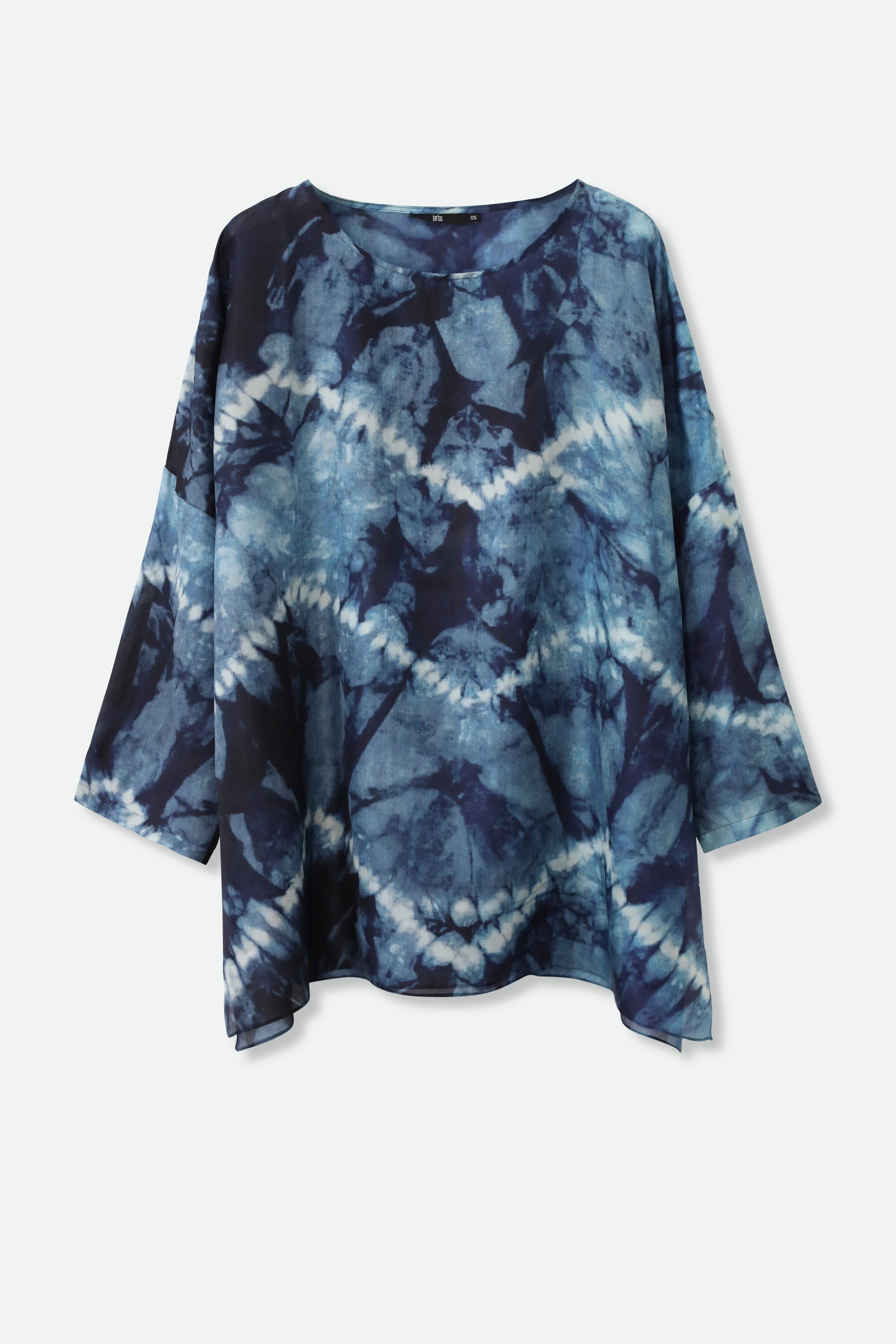 SAMIRA ONE-SIZE TUNIC IN  LIGHTWEIGHT PRINTED SILK VOILE FLORENCE