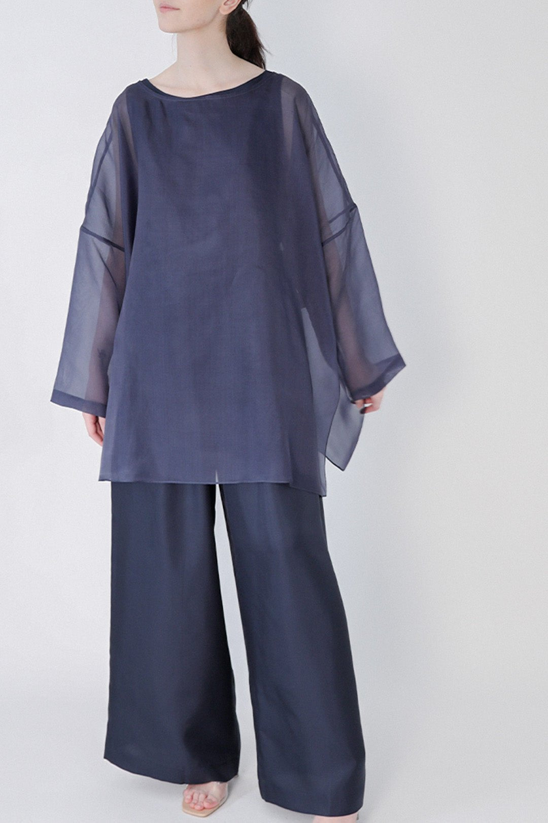 SAMIRA ONE - SIZE TUNIC IN SILK ORGANZA - Jarbo