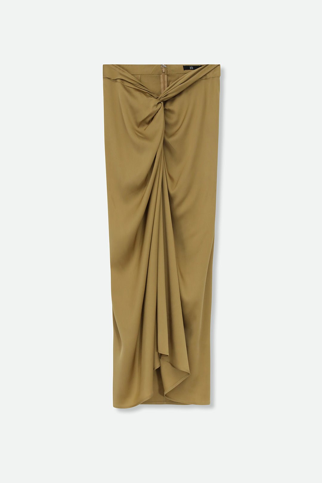 SANAA SARONG SKIRT IN STRETCH SILK CHARMEUSE GOLD - Jarbo