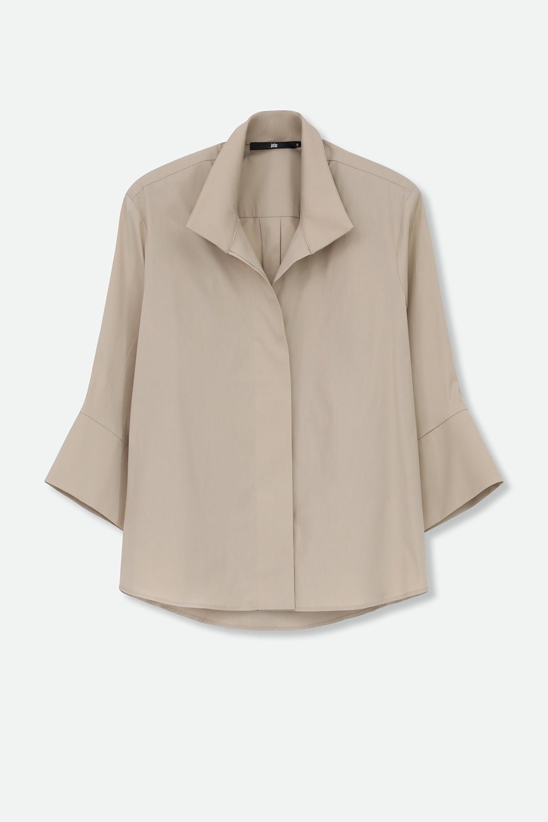 SANDRINE WIDE - CUFF SHIRT IN ITALIAN COTTON STRETCH - Jarbo