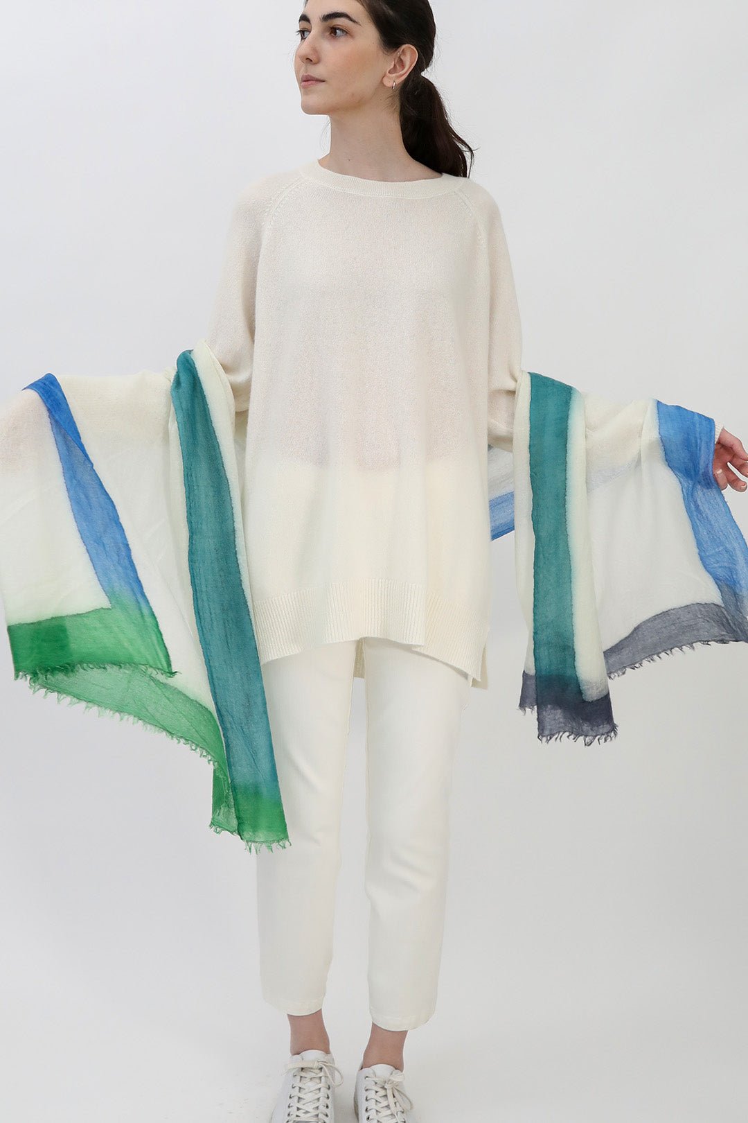 SANTORINI SCARF IN HAND DYED CASHMERE - Jarbo