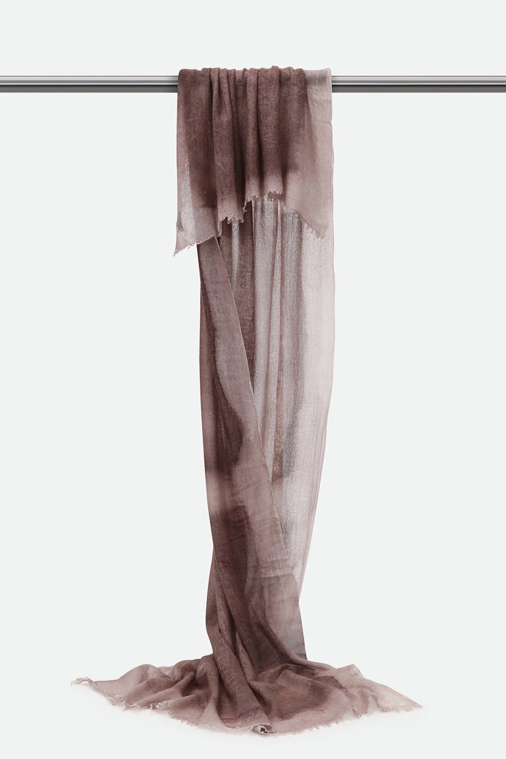 SCARF IN HAND DYED CASHMERE PECAN - Jarbo