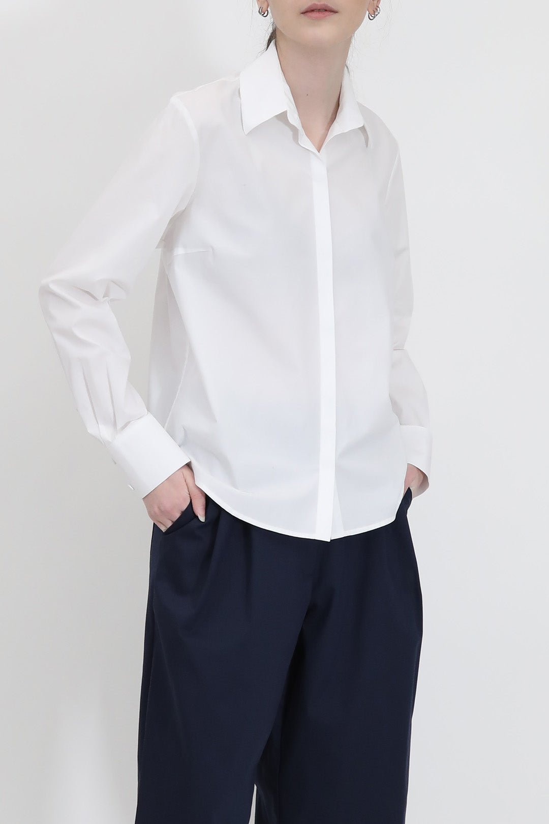 SELIA MINI SHIRT IN ITALIAN COTTON POPLIN - Jarbo