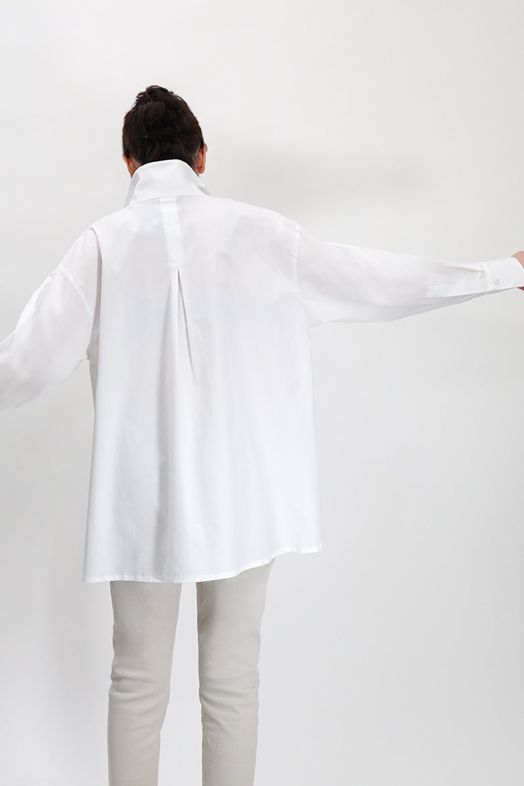 SELLA SHIRT IN ITALIAN COTTON POPLIN WHITE - Jarbo