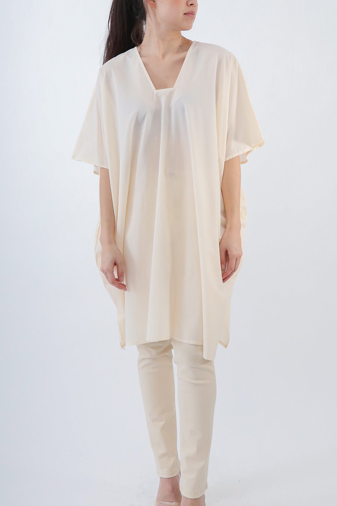 SIA KAFTAN IN ITALIAN COTTON VOILE - Jarbo