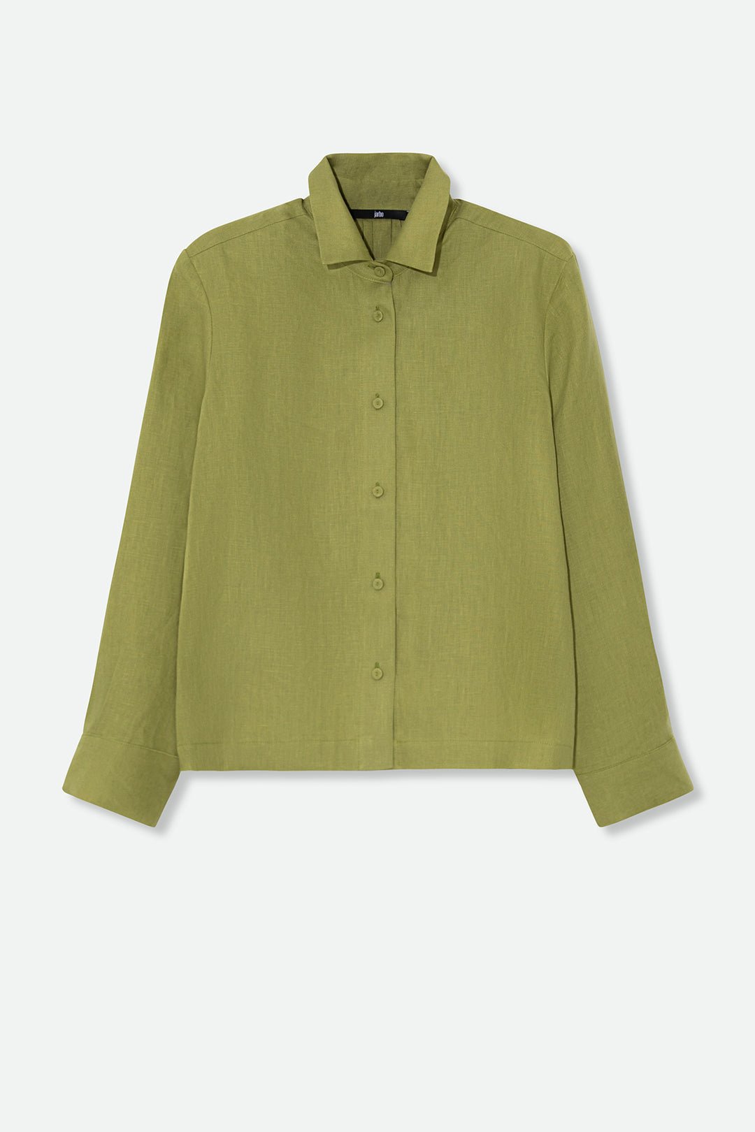 SIGNE BACK PLEATED SHIRT IN ITALIAN LINEN - Jarbo