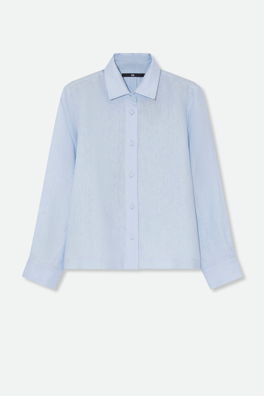 SIGNE BACK PLEATED SHIRT IN ITALIAN LINEN - Jarbo