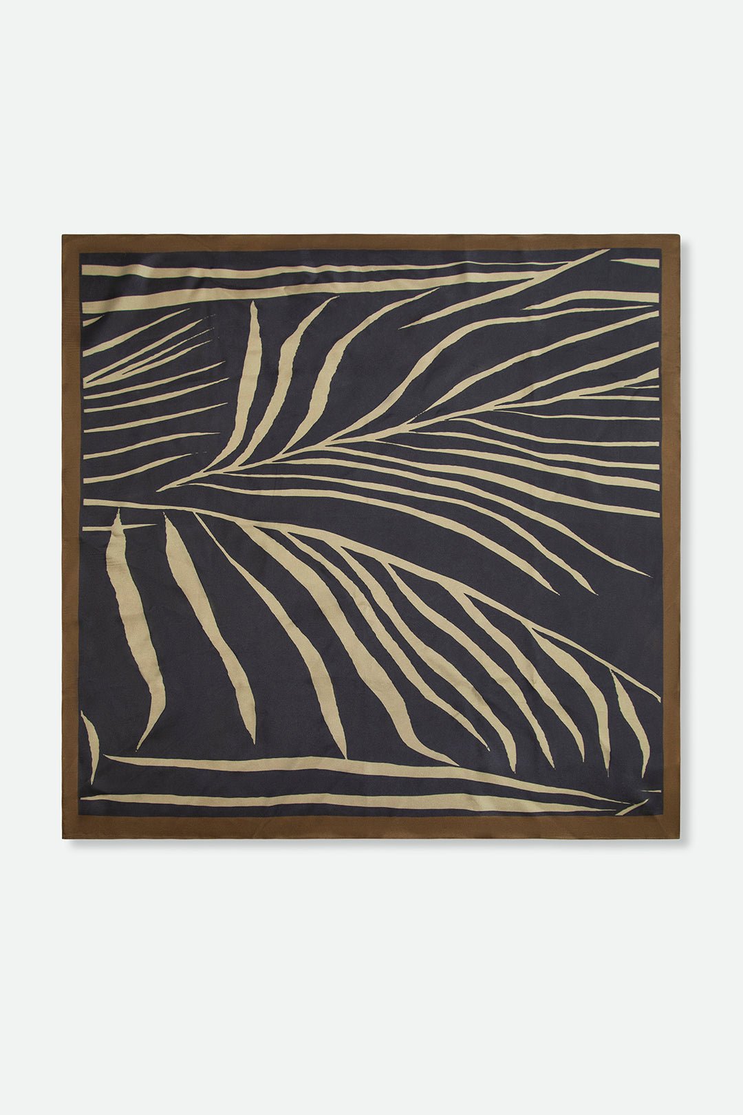SILK TWILL SQUARE SCARF IN PALMIER TIERRA BORDE - Jarbo
