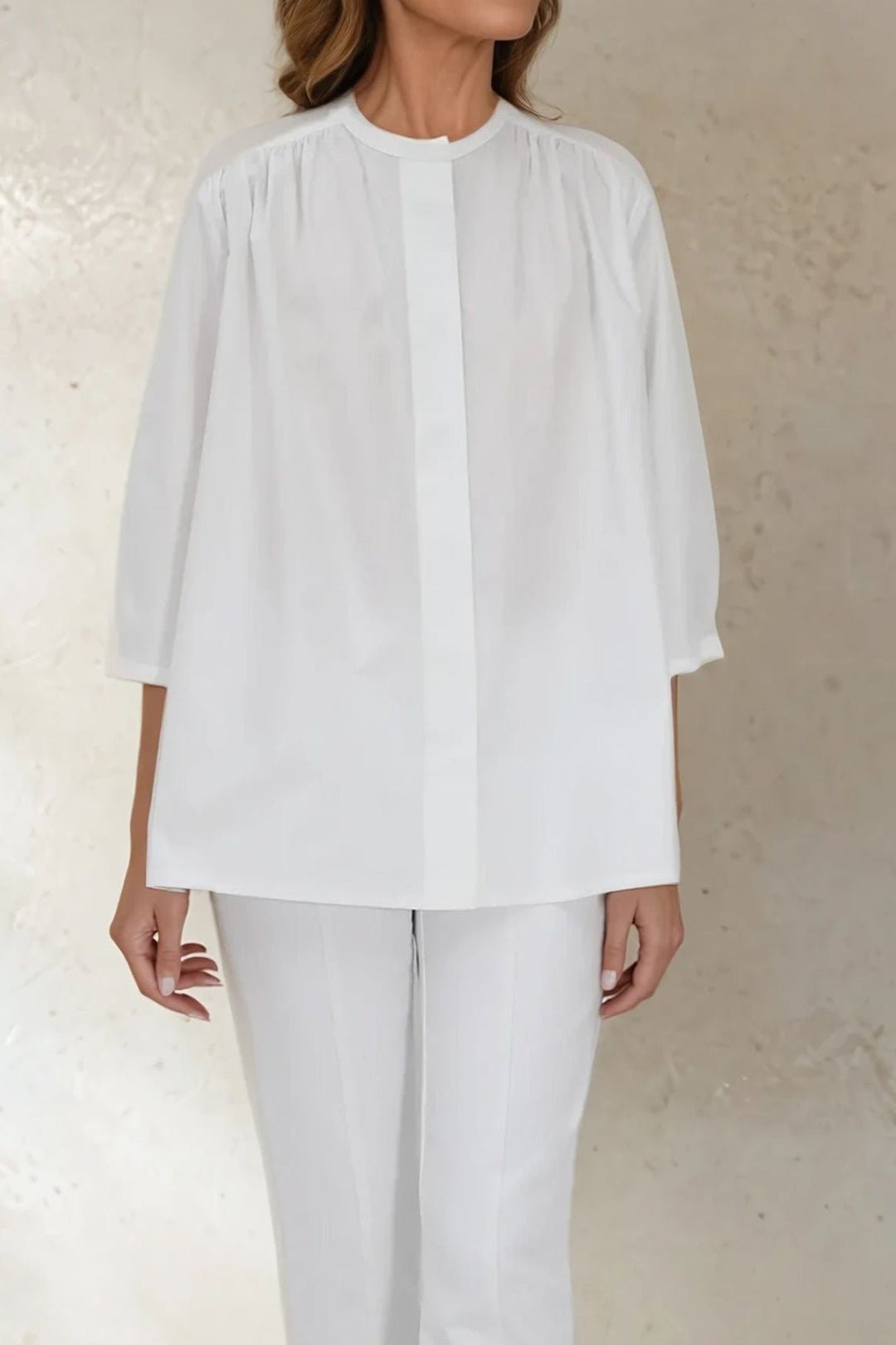 SOLANA SHIRT IN ITALIAN COTTON POPLIN - Jarbo