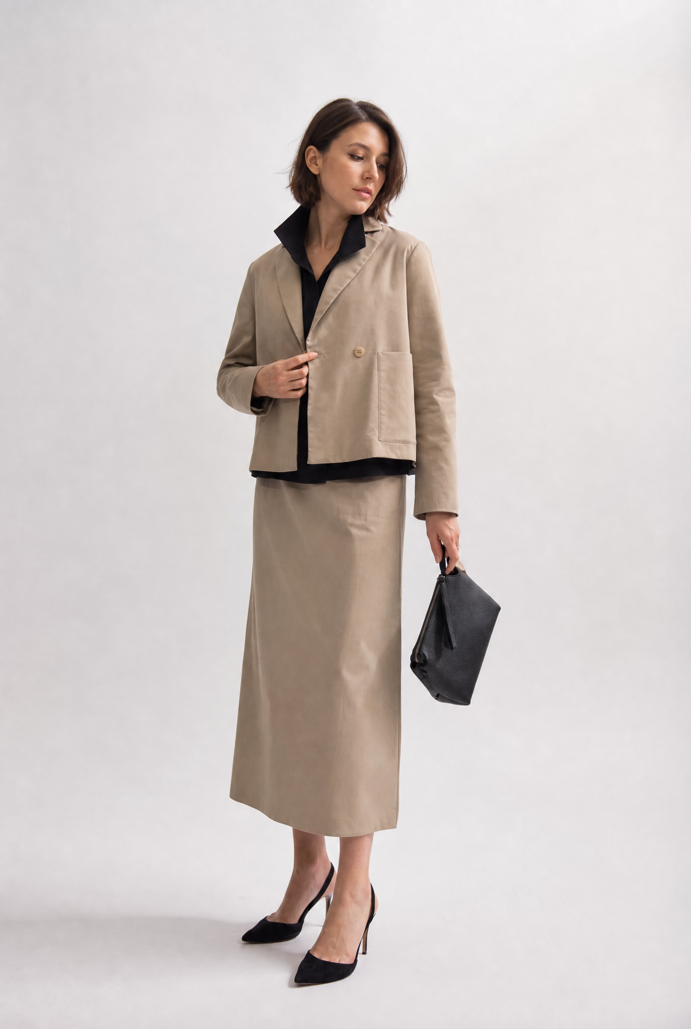 BERNAY BLAZER IN ITALIAN STRETCH COTTON