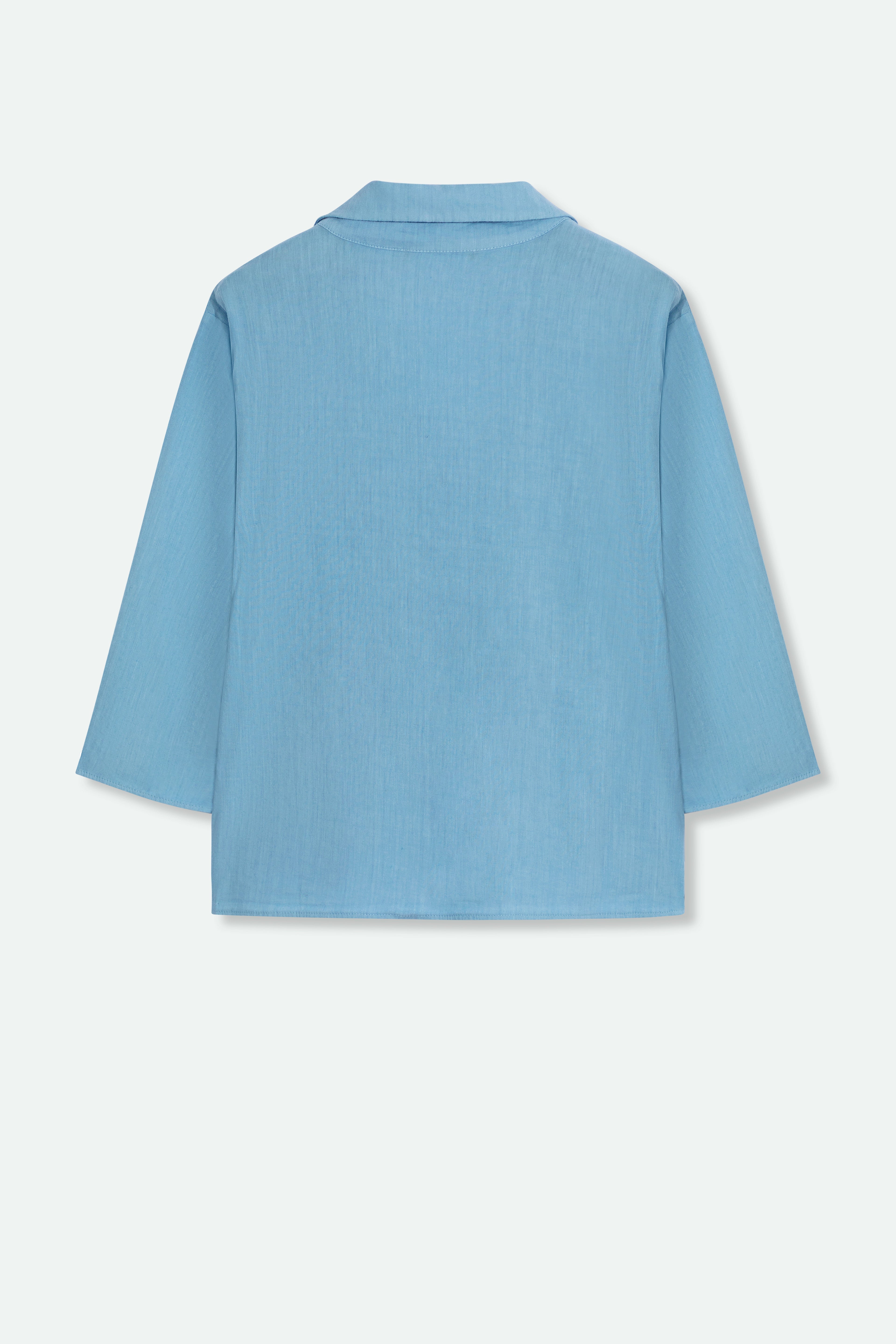 SORELLA SHIRT IN ITALIAN LINEN STRETCH - Jarbo