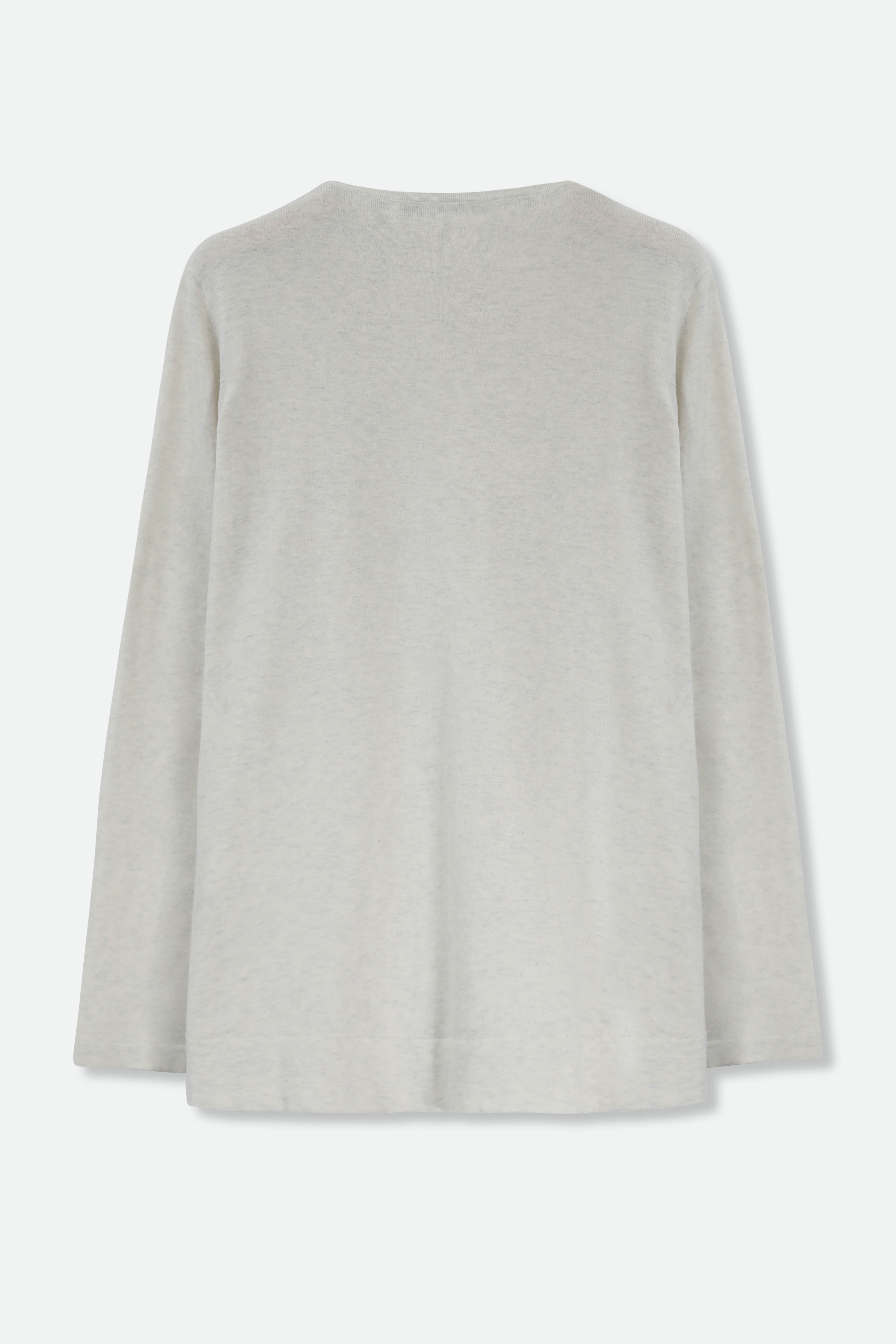 STEVIE LONG SLEEVE CREW IN KNIT PIMA COTTON - Jarbo