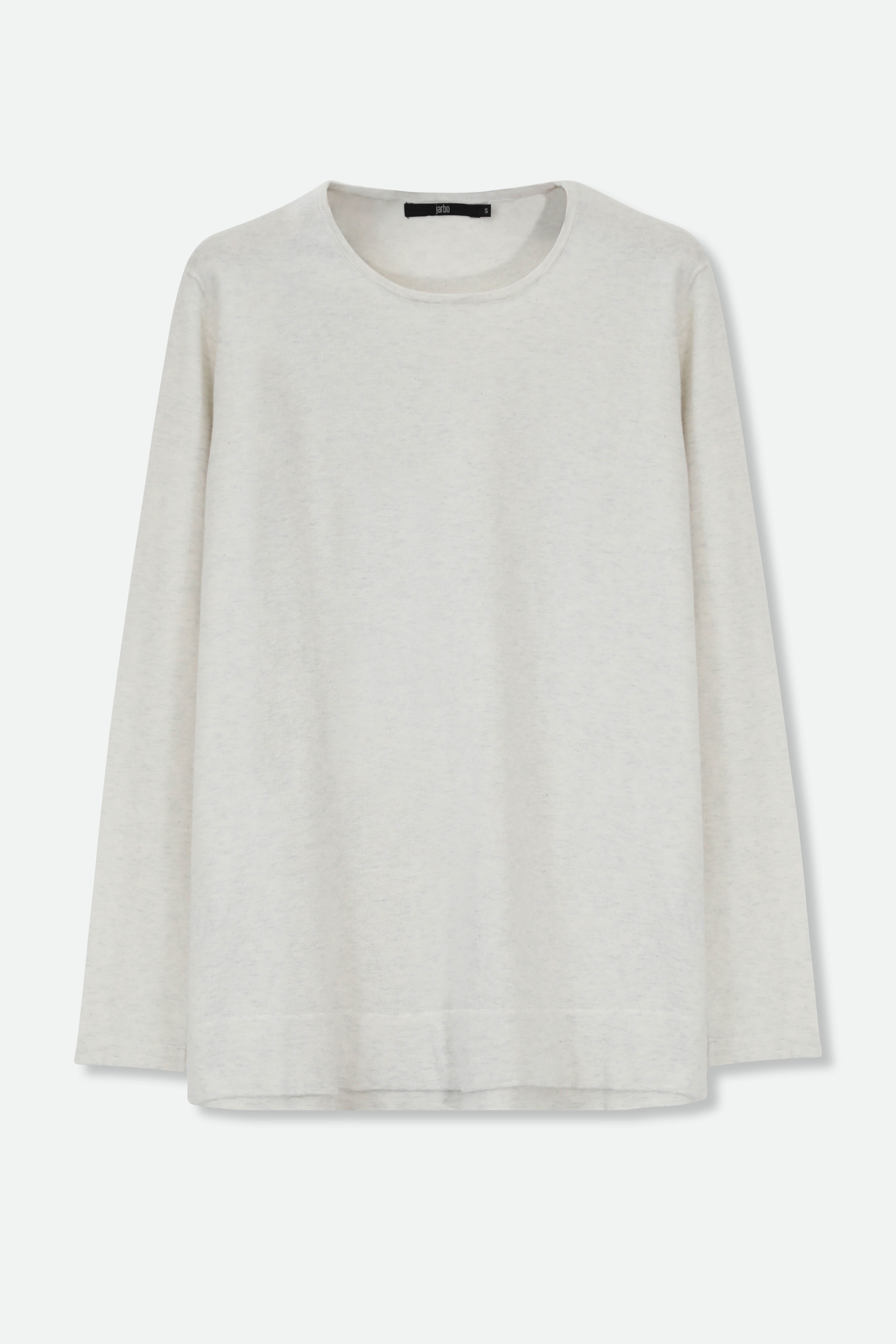 STEVIE LONG SLEEVE CREW IN KNIT PIMA COTTON - Jarbo