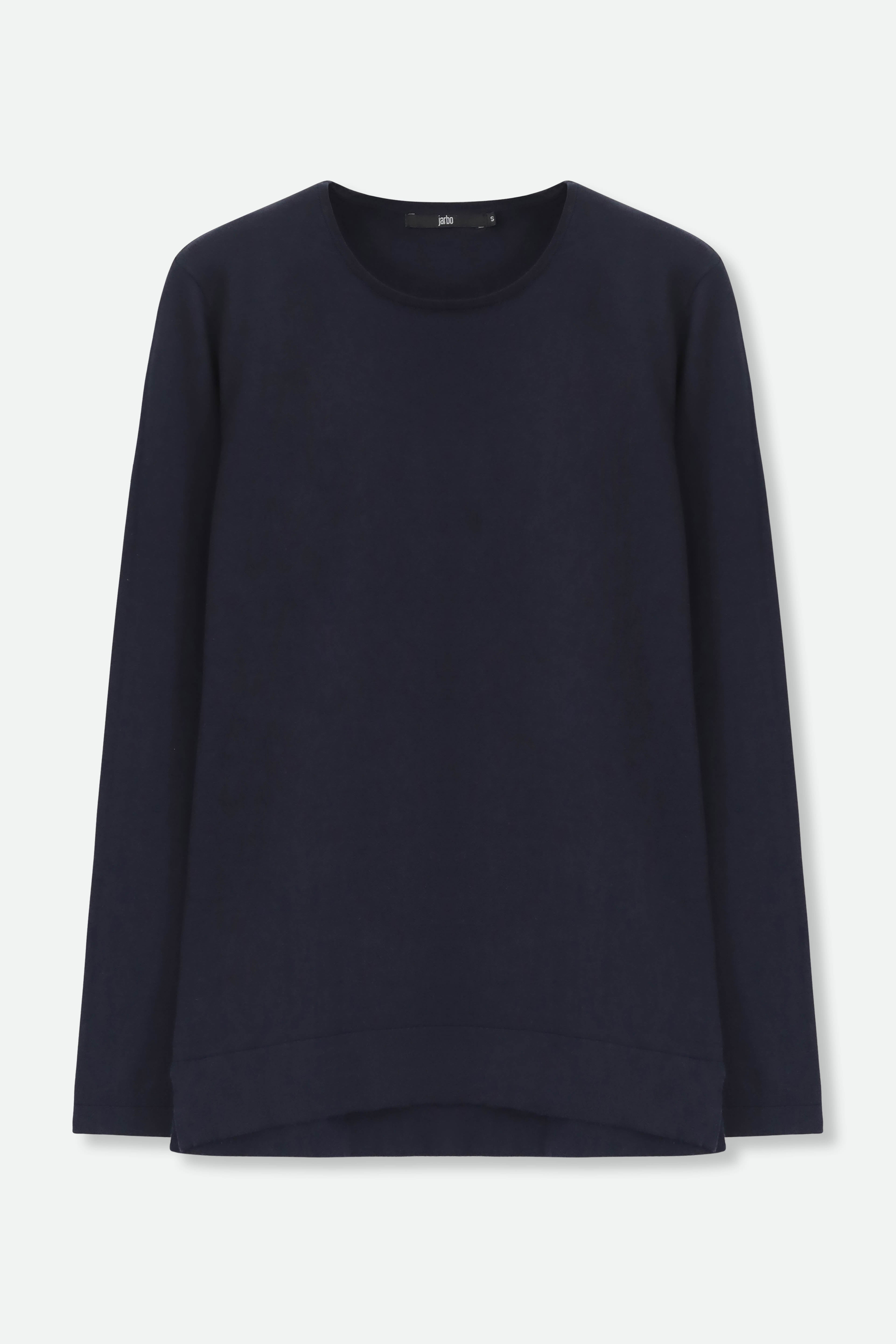 STEVIE LONG SLEEVE CREW IN KNIT PIMA COTTON - Jarbo