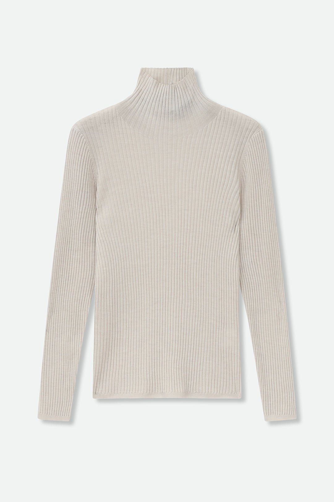 STRATO RIBBED TURTLENECK IN FINE MERINO - Jarbo