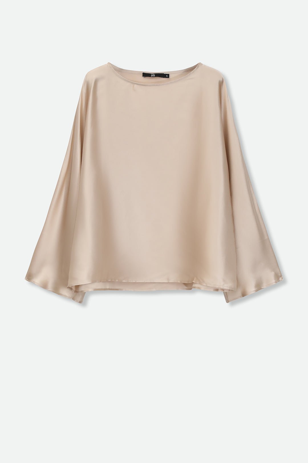 SYLVIE BRACELET SLEEVE BLOUSE IN SILK CHARMEUSE - Jarbo