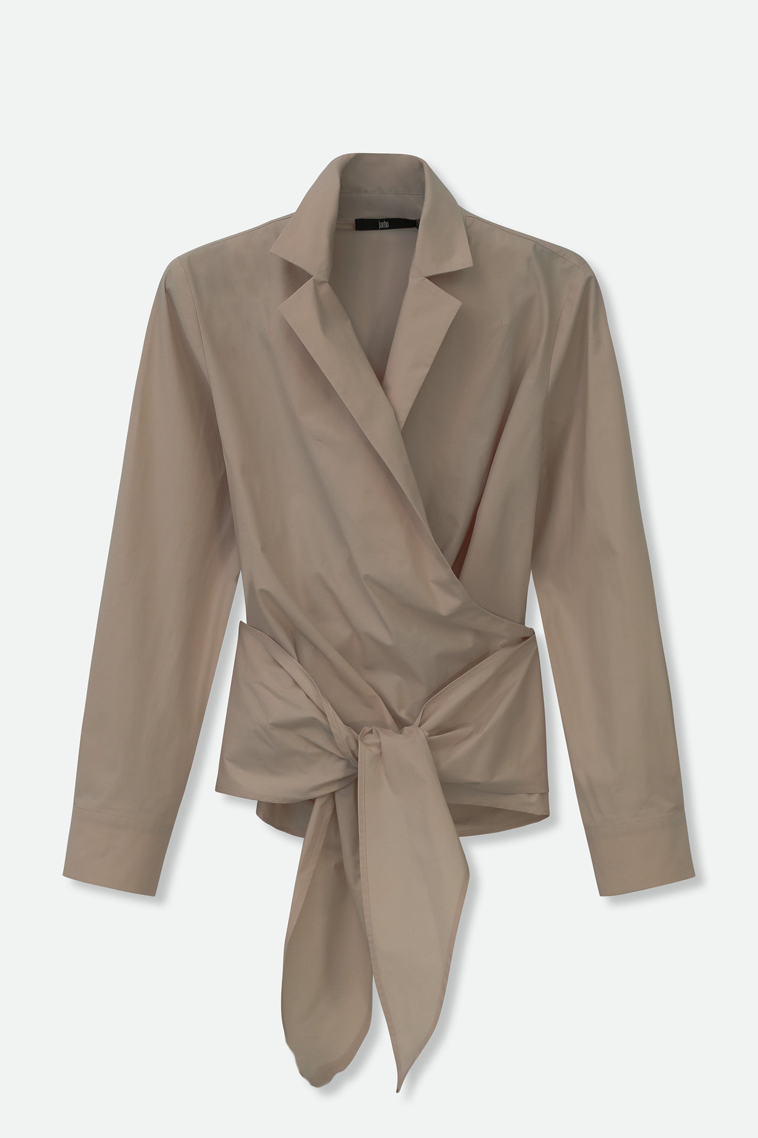 TORINO WRAP SHIRT IN ITALIAN FINE STRETCH COTTON - Jarbo