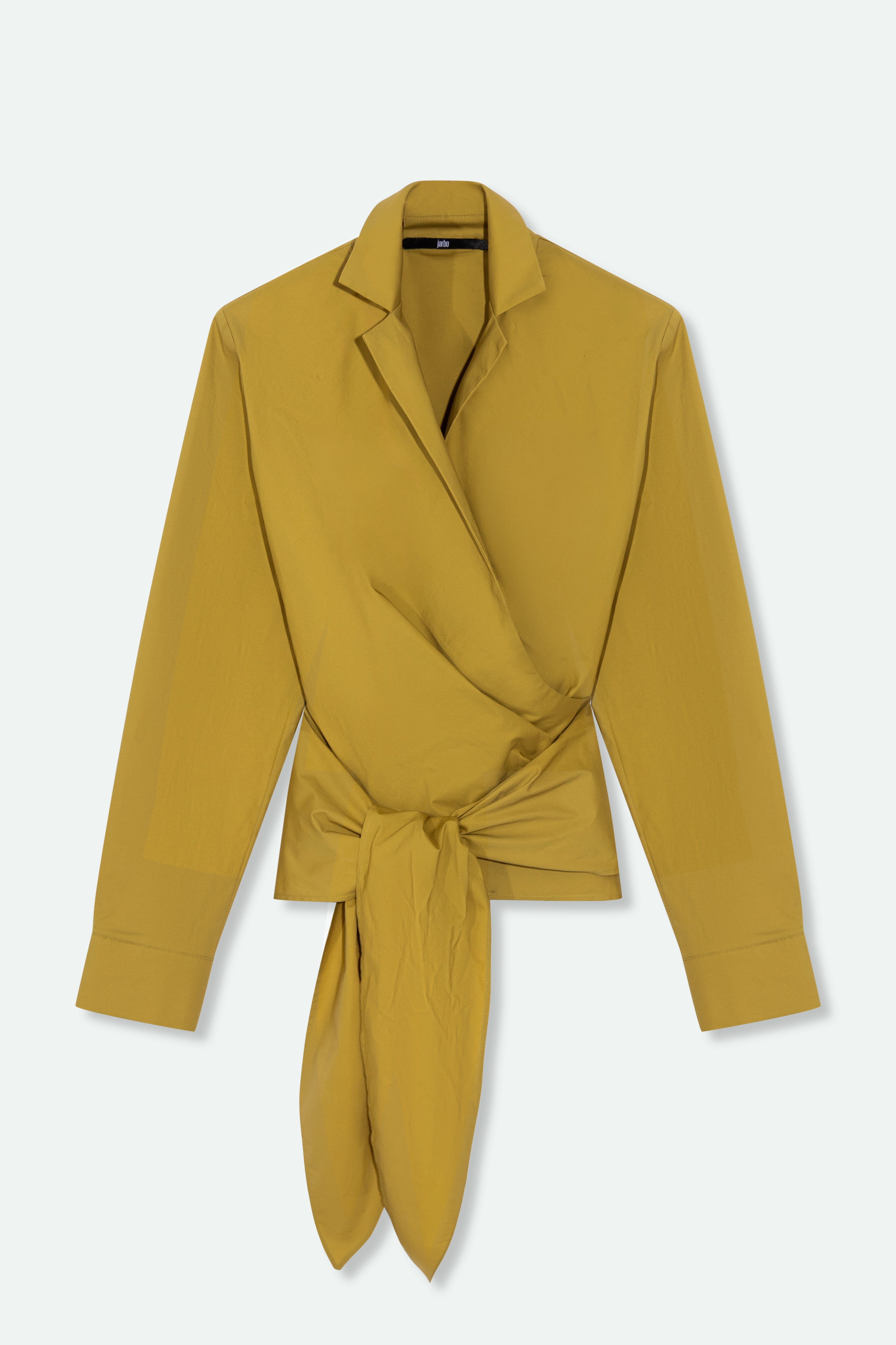 TORINO WRAP SHIRT IN ITALIAN FINE STRETCH COTTON - Jarbo