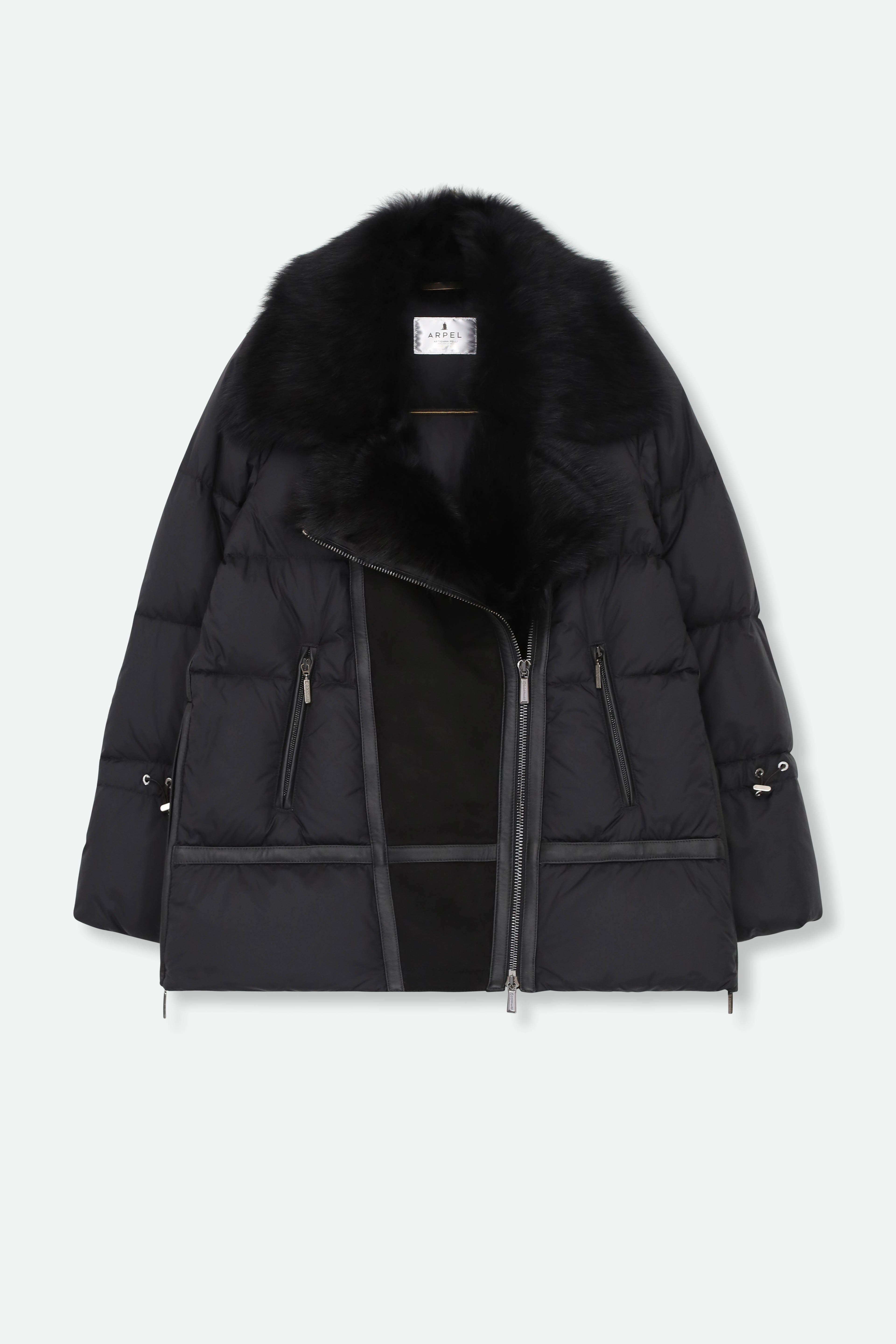 TOSCANA SHEARLING & GOOSE DOWN ITALIAN COAT - Jarbo