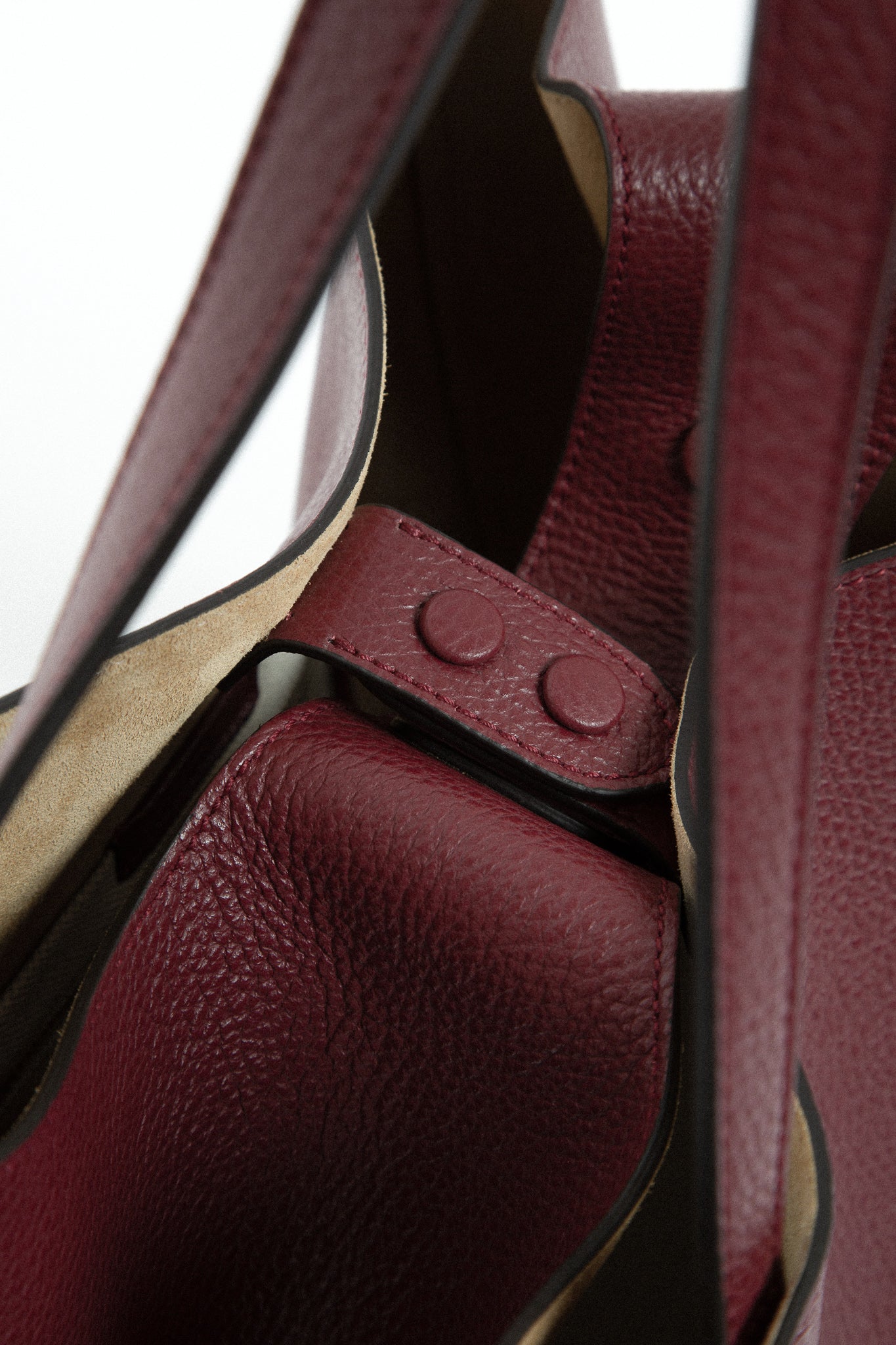 TOTONA HANDBAG IN ITALIAN LEATHER WINE - Jarbo